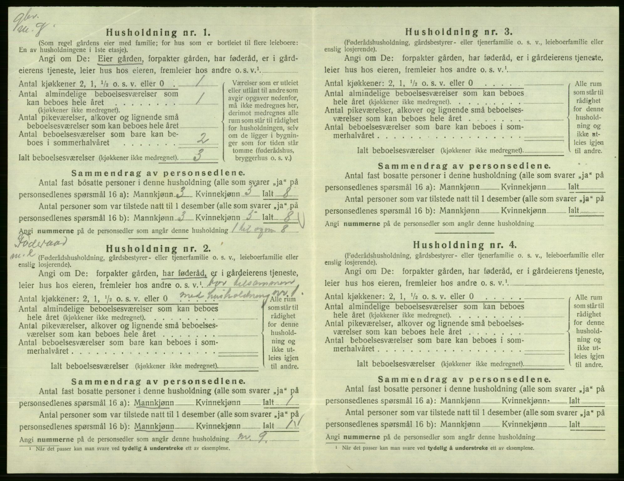 SAB, Folketelling 1920 for 1236 Vossestrand herred, 1920, s. 277
