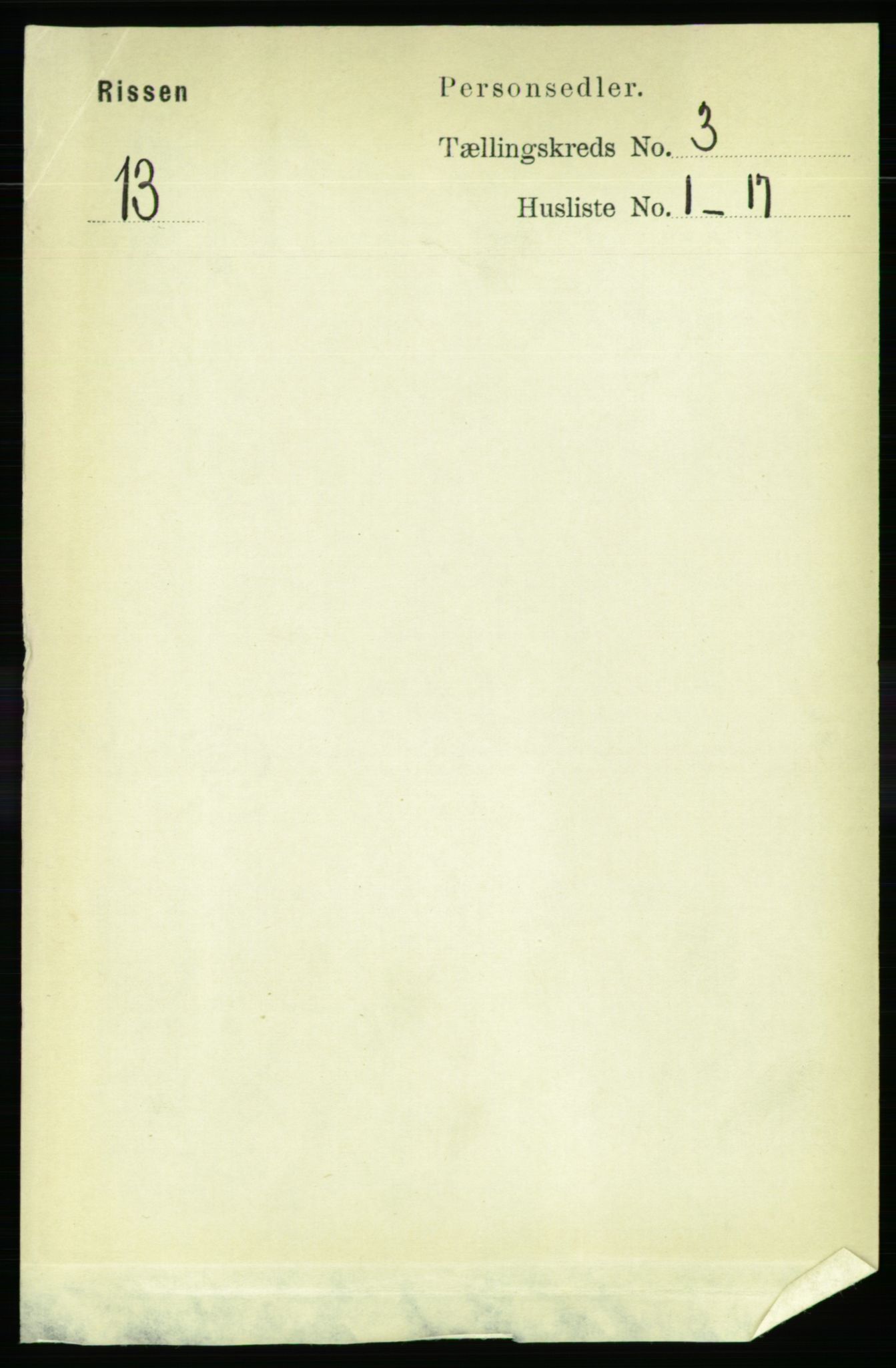 RA, Folketelling 1891 for 1624 Rissa herred, 1891, s. 1586