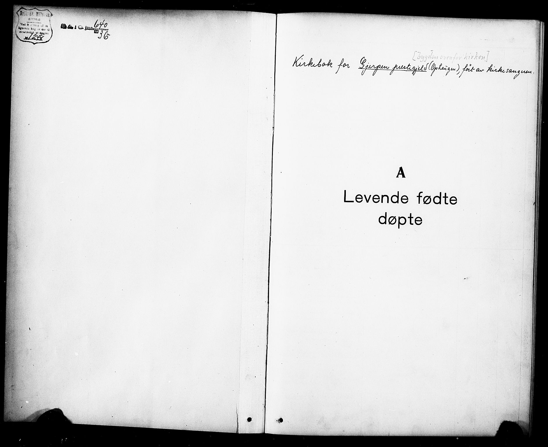 Gjerpen kirkebøker, AV/SAKO-A-265/G/Ga/L0004: Klokkerbok nr. I 4, 1920-1931