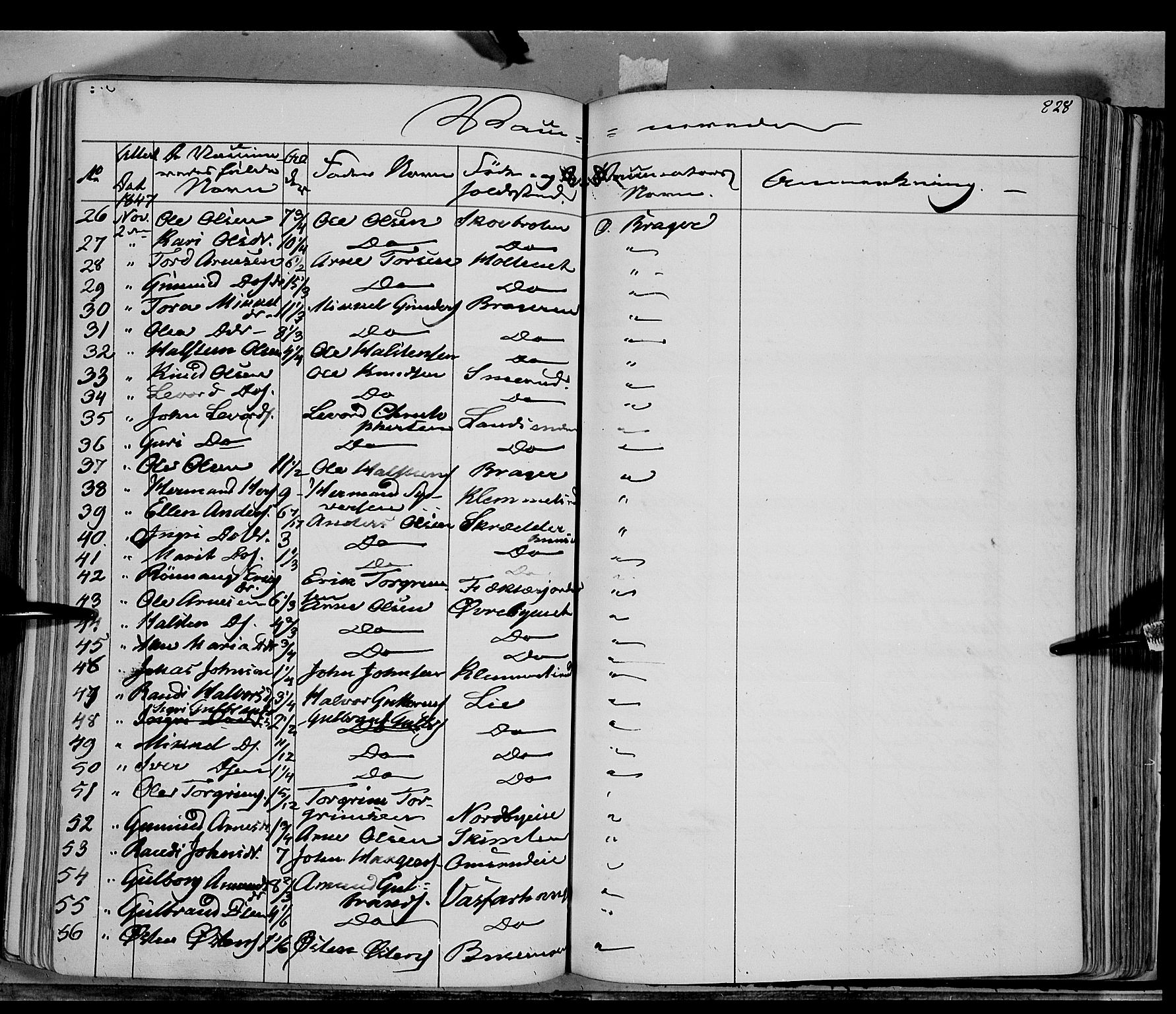 Sør-Aurdal prestekontor, AV/SAH-PREST-128/H/Ha/Haa/L0004: Ministerialbok nr. 4, 1841-1849, s. 827-828