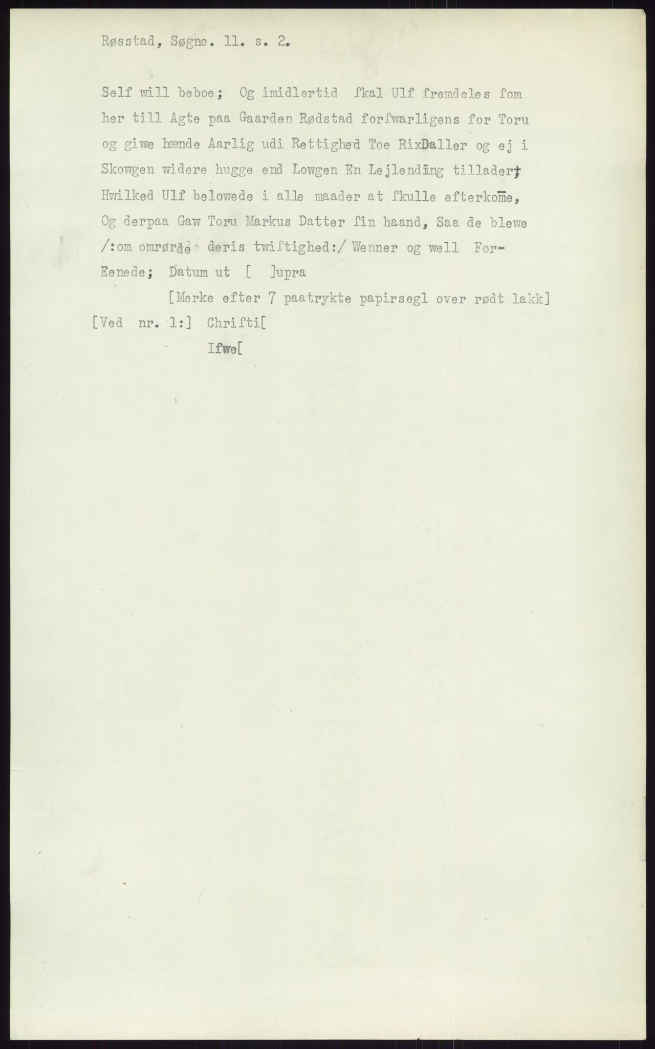 Samlinger til kildeutgivelse, Diplomavskriftsamlingen, AV/RA-EA-4053/H/Ha, s. 2597