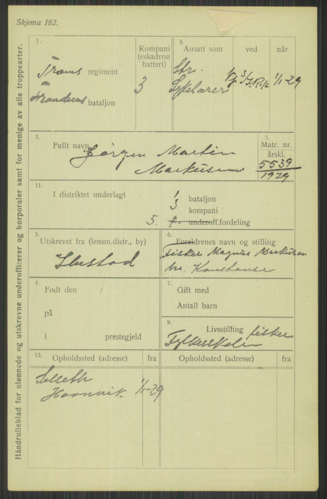 Forsvaret, Troms infanteriregiment nr. 16, AV/RA-RAFA-3146/P/Pa/L0013/0004: Rulleblad / Rulleblad for regimentets menige mannskaper, årsklasse 1929, 1929, s. 747