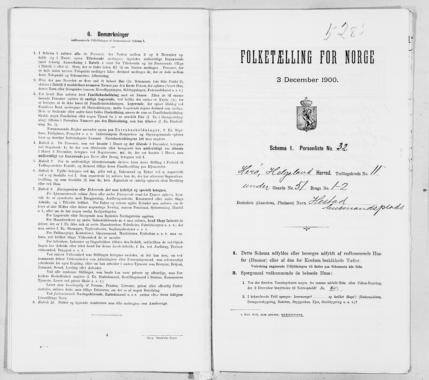 SAT, Folketelling 1900 for 1818 Herøy herred, 1900, s. 1088
