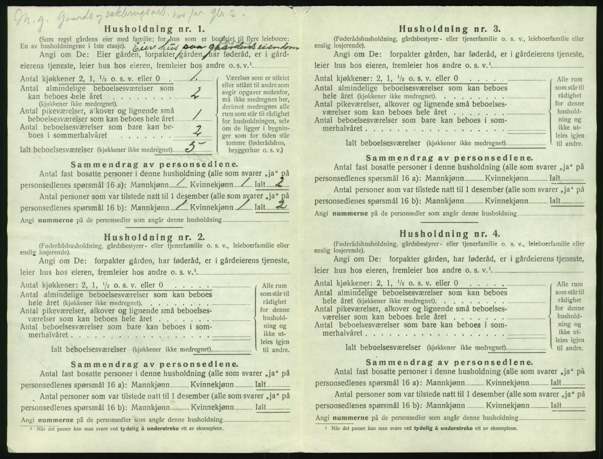 SAST, Folketelling 1920 for 1129 Forsand herred, 1920, s. 44