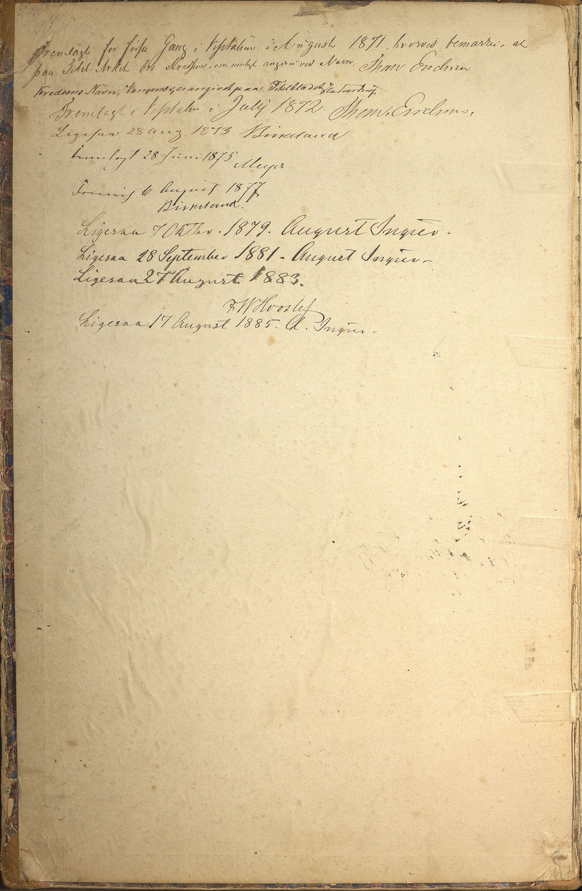 Balestrand kommune. Vangsnes skule, VLFK/K-14180.520.01/543/L0001: dagbok for Vangsnes skulekrins, 1870-1886
