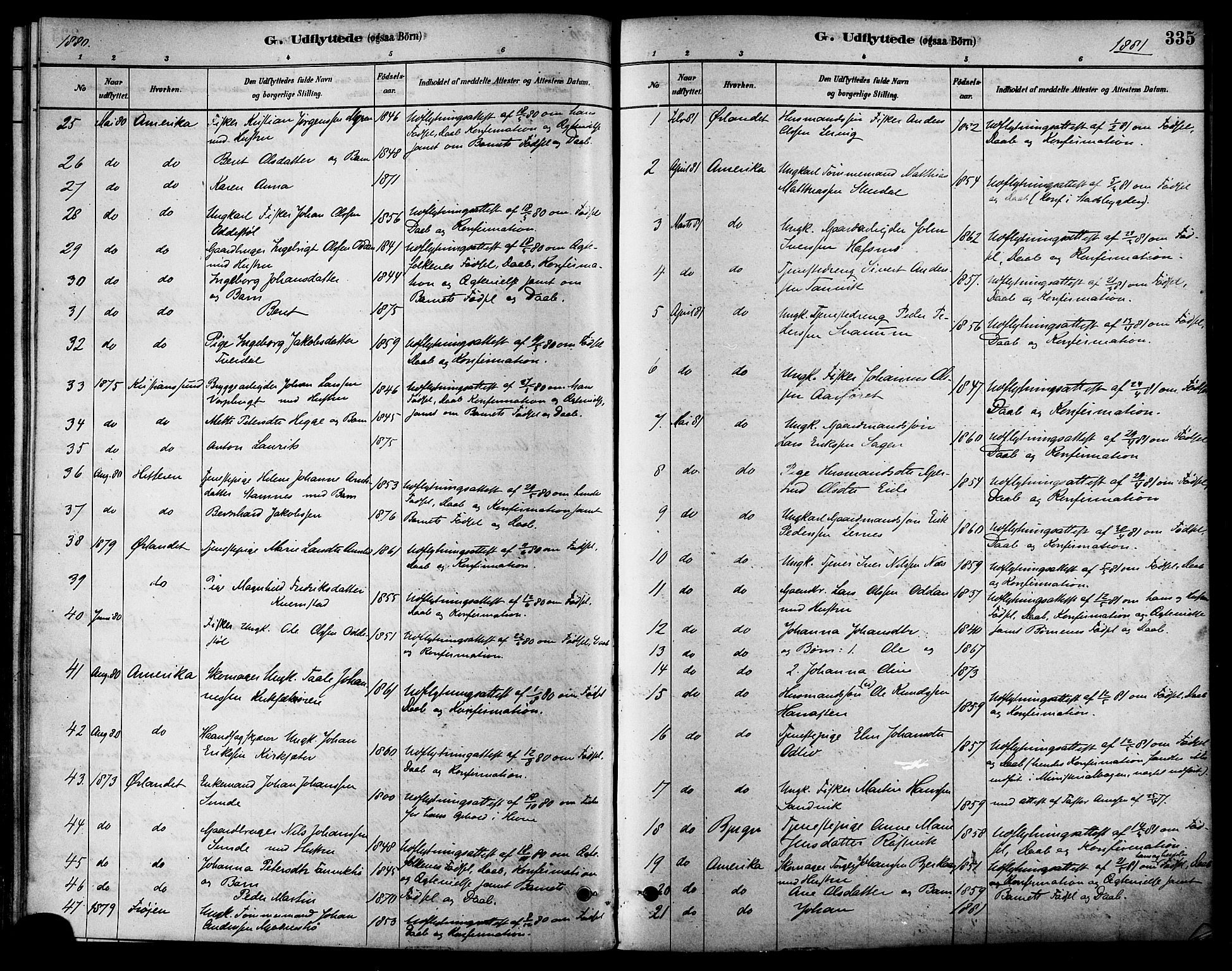 Ministerialprotokoller, klokkerbøker og fødselsregistre - Sør-Trøndelag, SAT/A-1456/630/L0496: Ministerialbok nr. 630A09, 1879-1895, s. 335