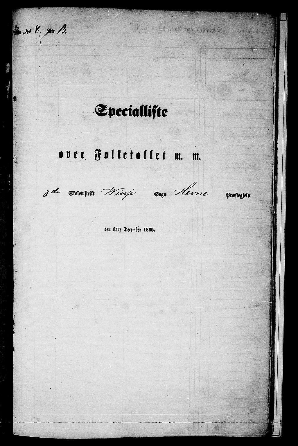 RA, Folketelling 1865 for 1612P Hemne prestegjeld, 1865, s. 180