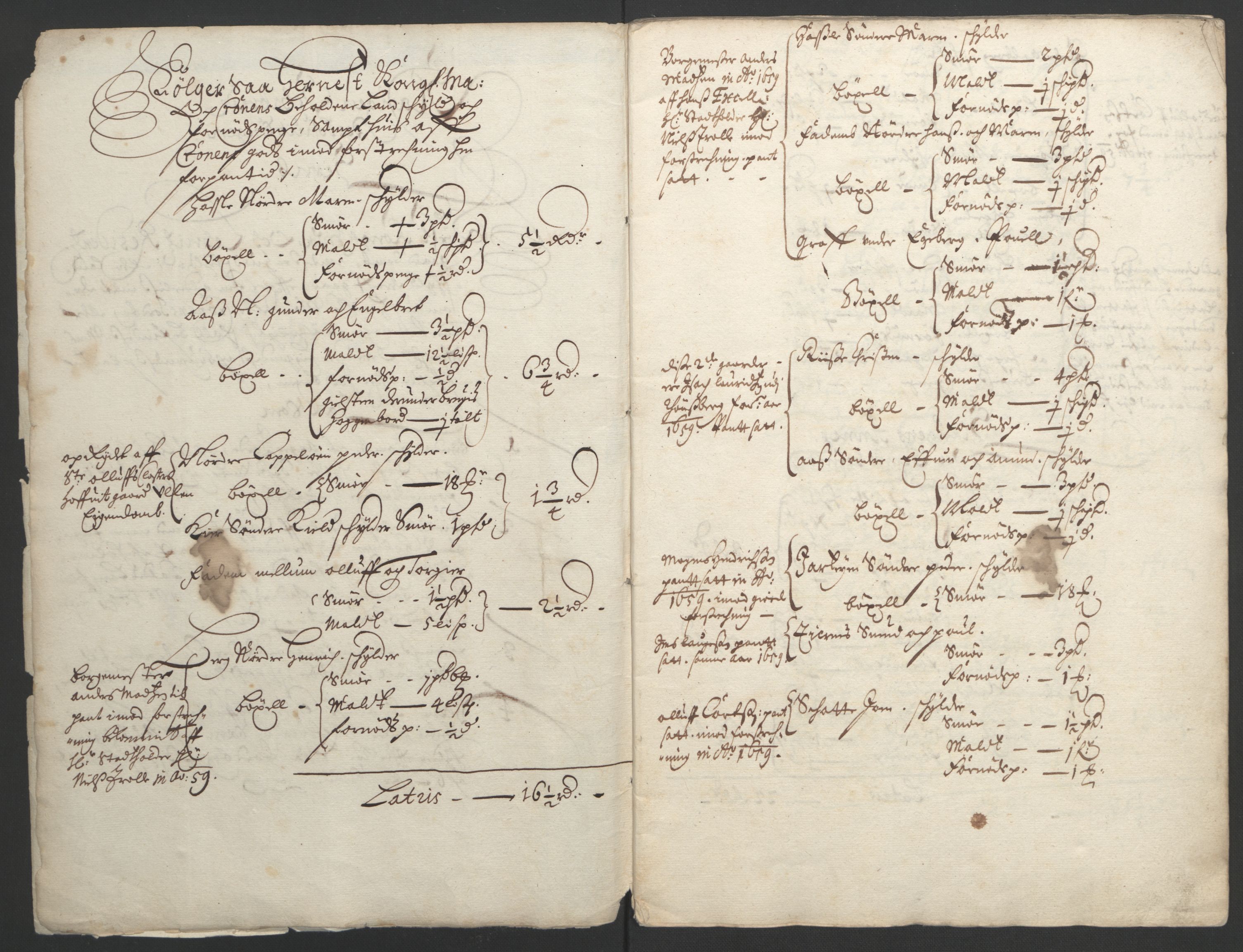 Rentekammeret inntil 1814, Reviderte regnskaper, Fogderegnskap, RA/EA-4092/R32/L1838: Fogderegnskap Jarlsberg grevskap, 1661-1663, s. 13