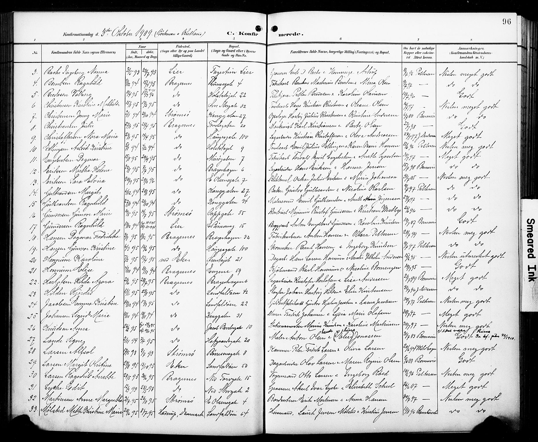Bragernes kirkebøker, AV/SAKO-A-6/F/Fc/L0007: Ministerialbok nr. III 7, 1898-1909, s. 96