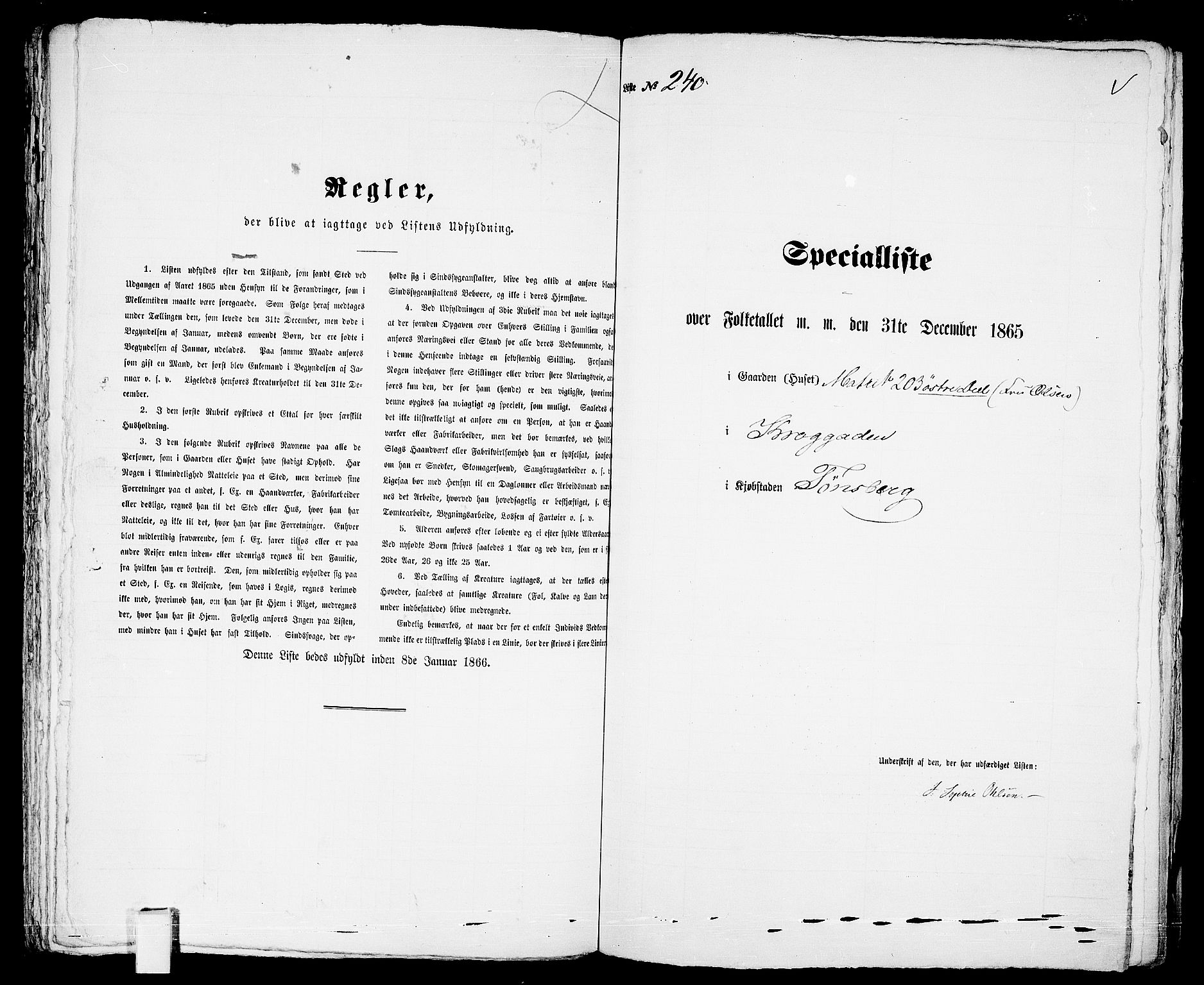 RA, Folketelling 1865 for 0705P Tønsberg prestegjeld, 1865, s. 520