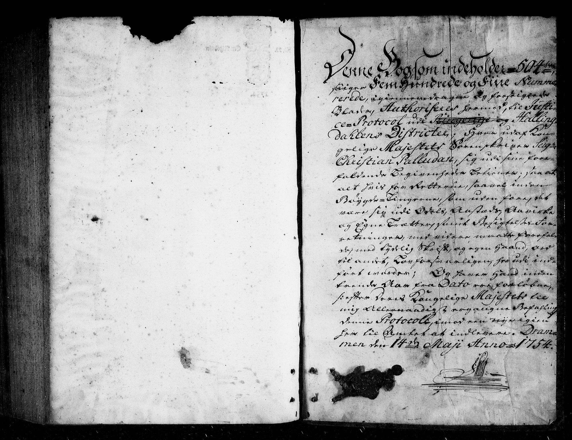 Ringerike og Hallingdal sorenskriveri, SAKO/A-81/F/Fa/Fad/L0004: Tingbok - Hallingdal, 1754-1756