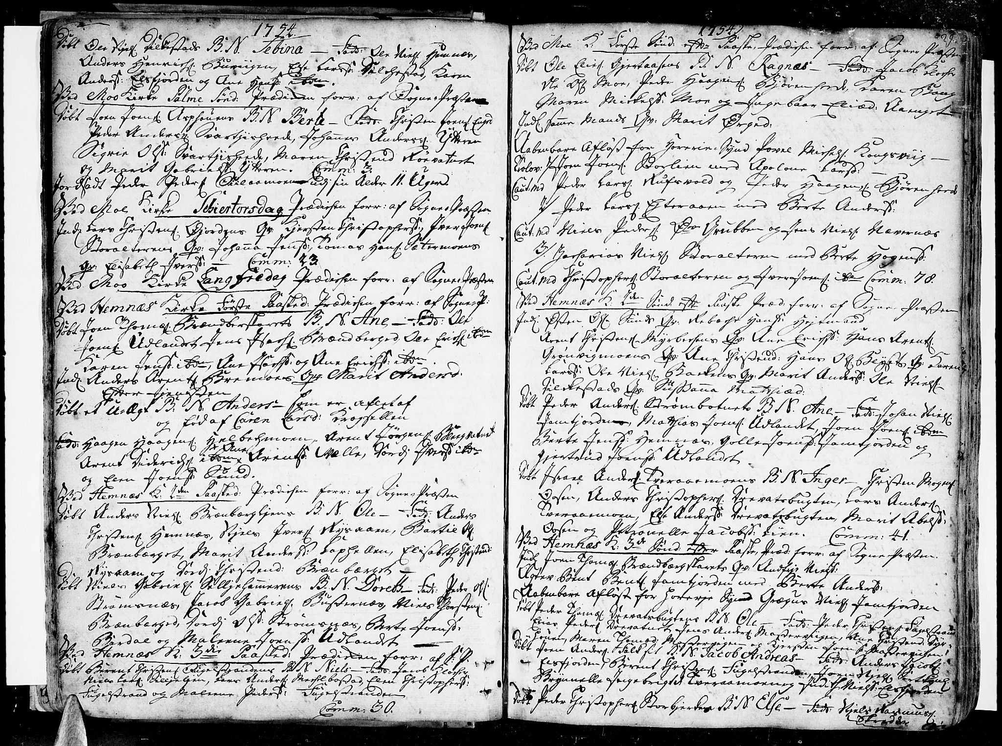 Ministerialprotokoller, klokkerbøker og fødselsregistre - Nordland, AV/SAT-A-1459/825/L0348: Ministerialbok nr. 825A04, 1752-1788, s. 29