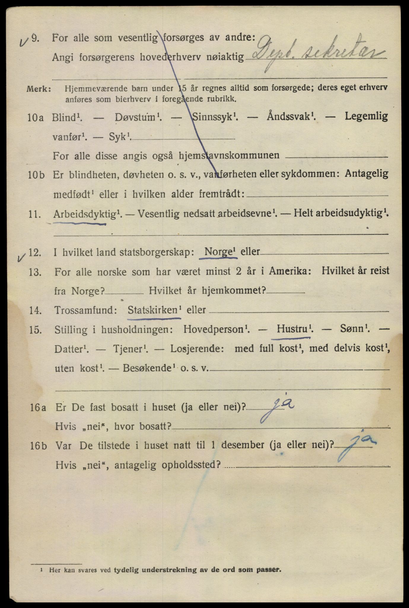 SAO, Folketelling 1920 for 0301 Kristiania kjøpstad, 1920, s. 434232