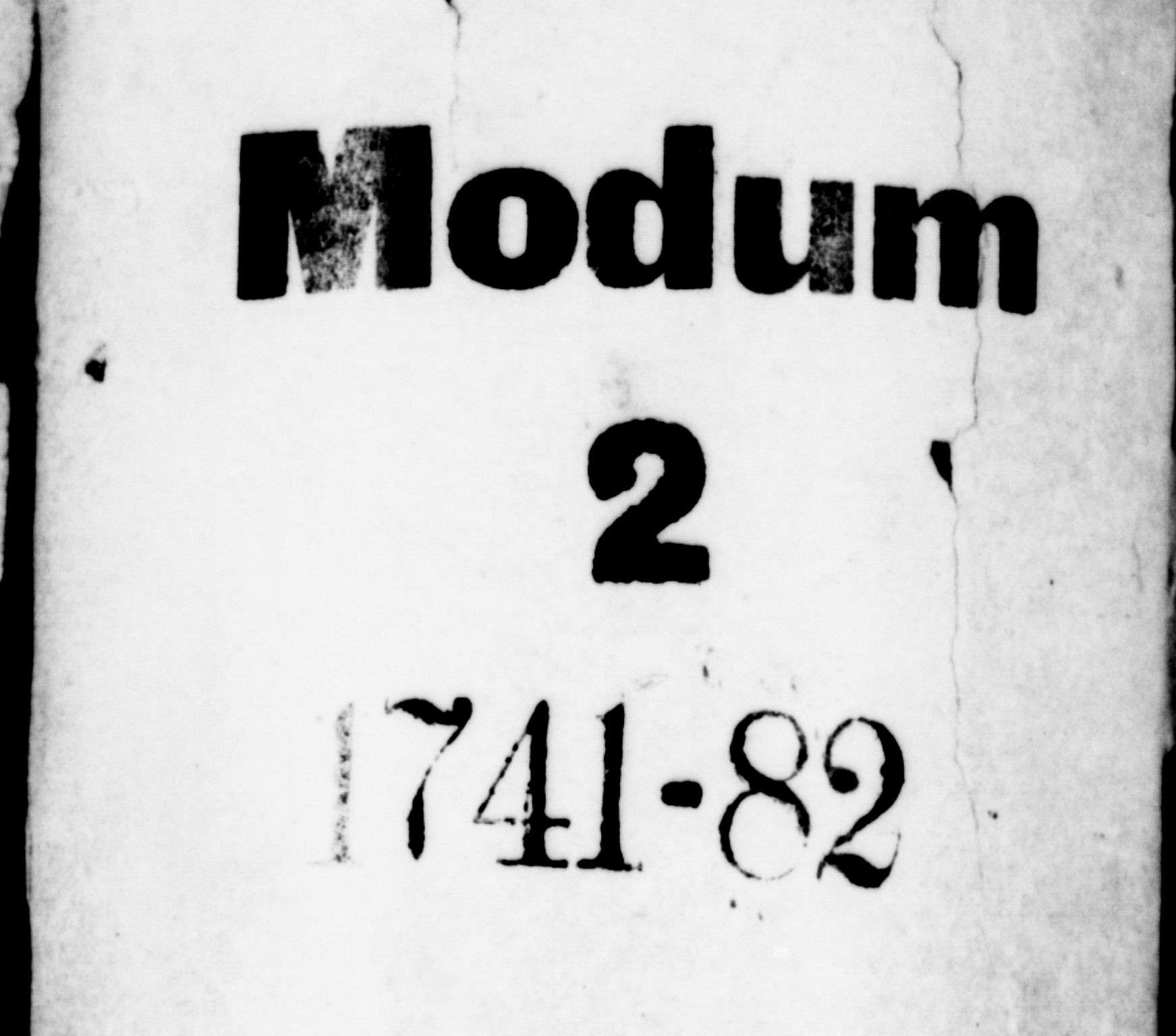 Modum kirkebøker, AV/SAKO-A-234/F/Fa/L0002: Ministerialbok nr. 2, 1741-1782