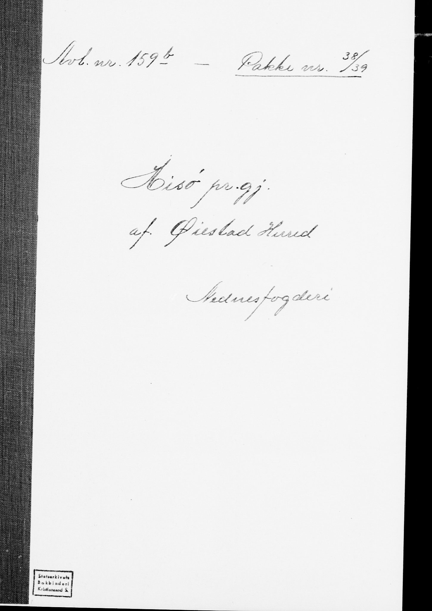 SAK, Folketelling 1875 for 0922P Hisøy prestegjeld, 1875, s. 1
