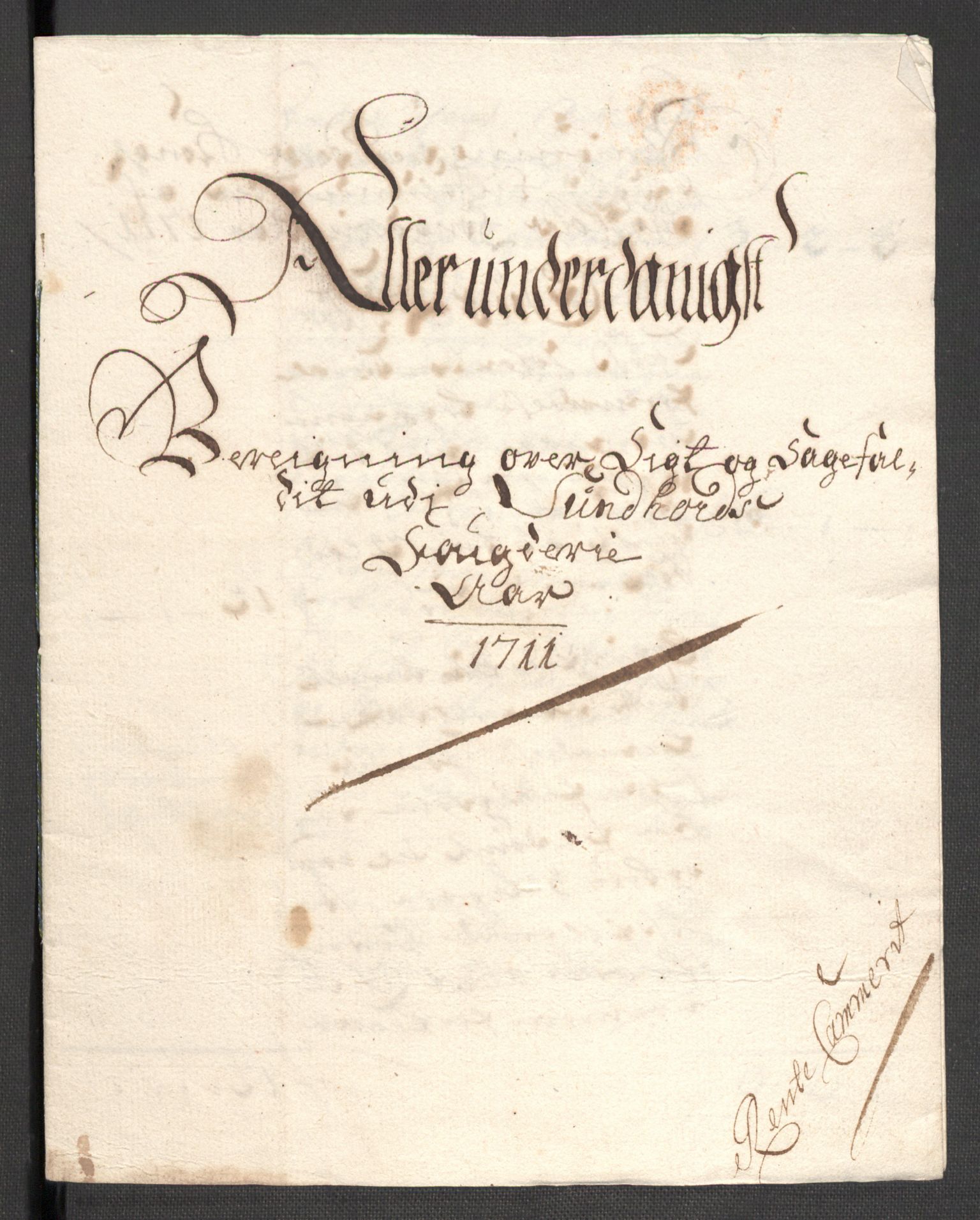 Rentekammeret inntil 1814, Reviderte regnskaper, Fogderegnskap, RA/EA-4092/R48/L2987: Fogderegnskap Sunnhordland og Hardanger, 1711, s. 58