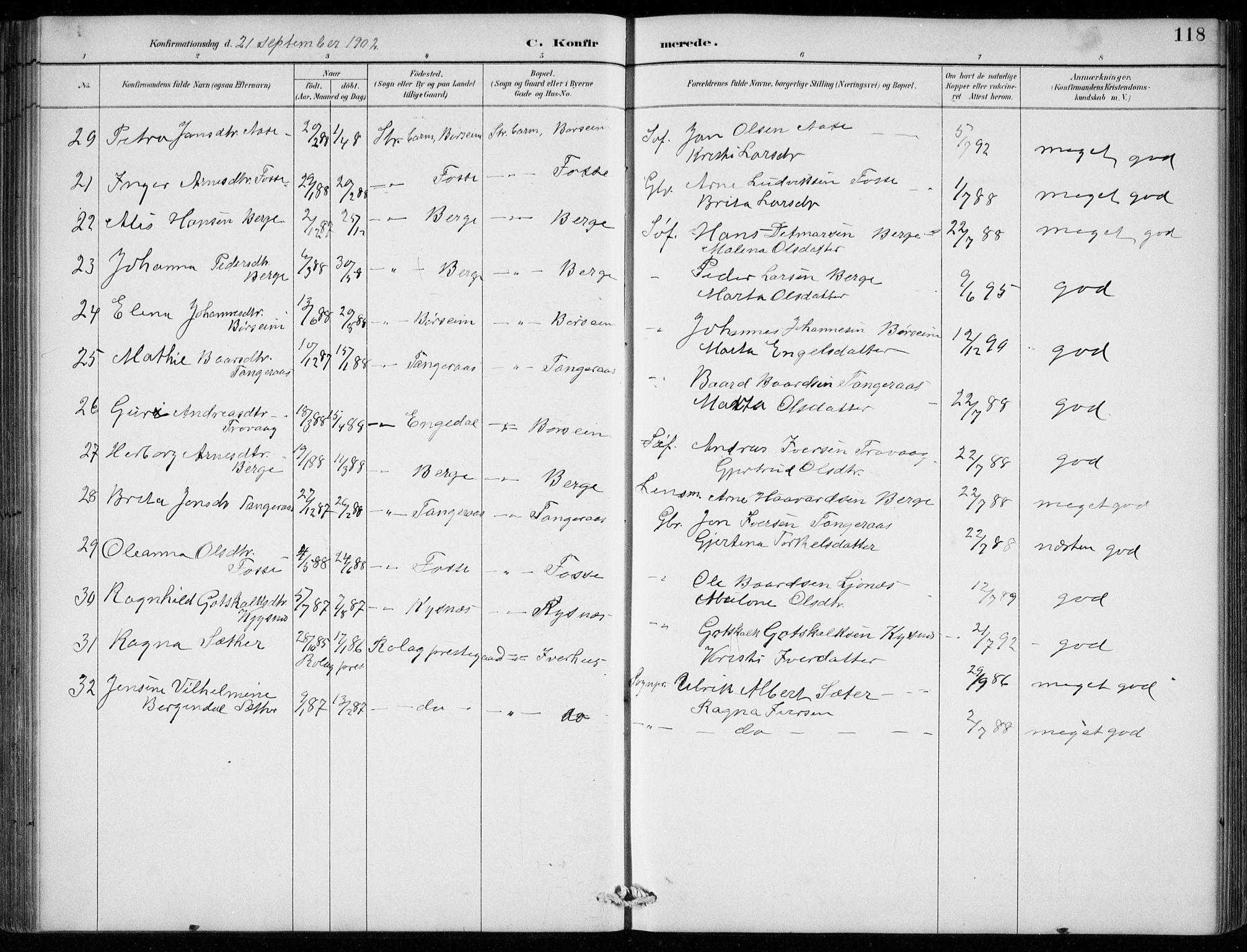 Strandebarm sokneprestembete, AV/SAB-A-78401/H/Hab: Klokkerbok nr. B  1, 1891-1914, s. 118