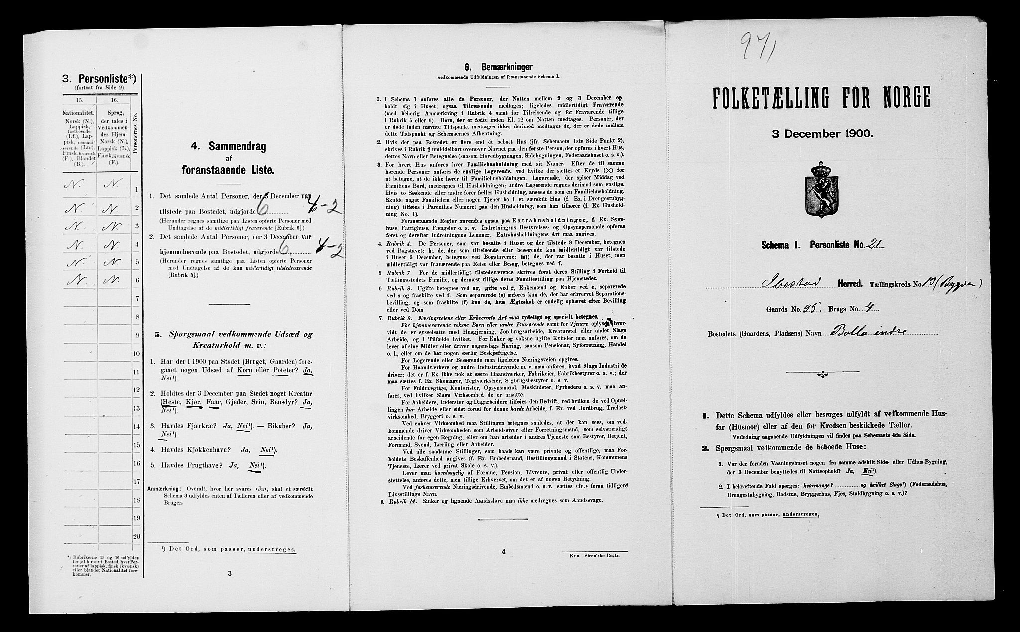 SATØ, Folketelling 1900 for 1917 Ibestad herred, 1900, s. 1695