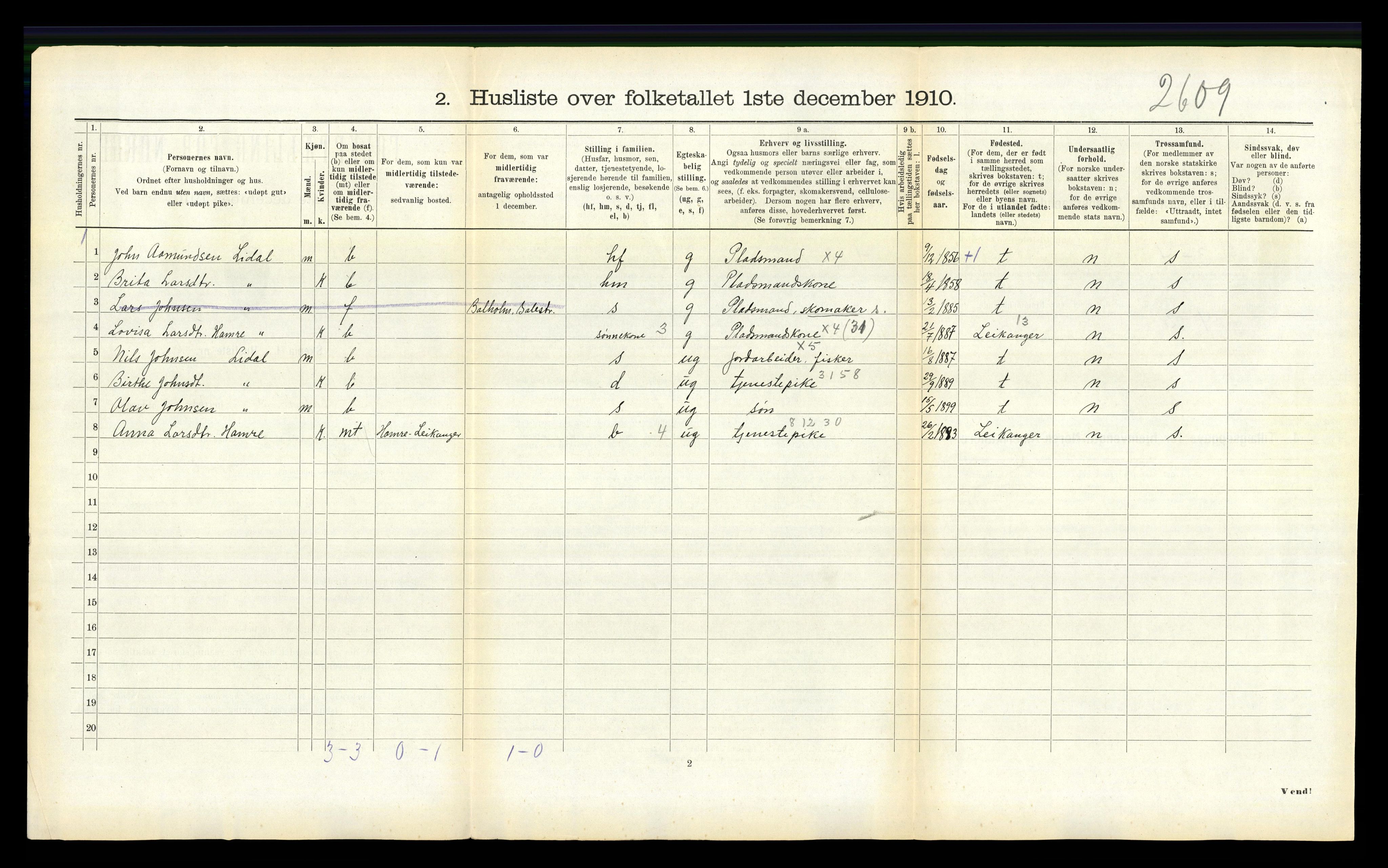 RA, Folketelling 1910 for 1418 Balestrand herred, 1910, s. 513