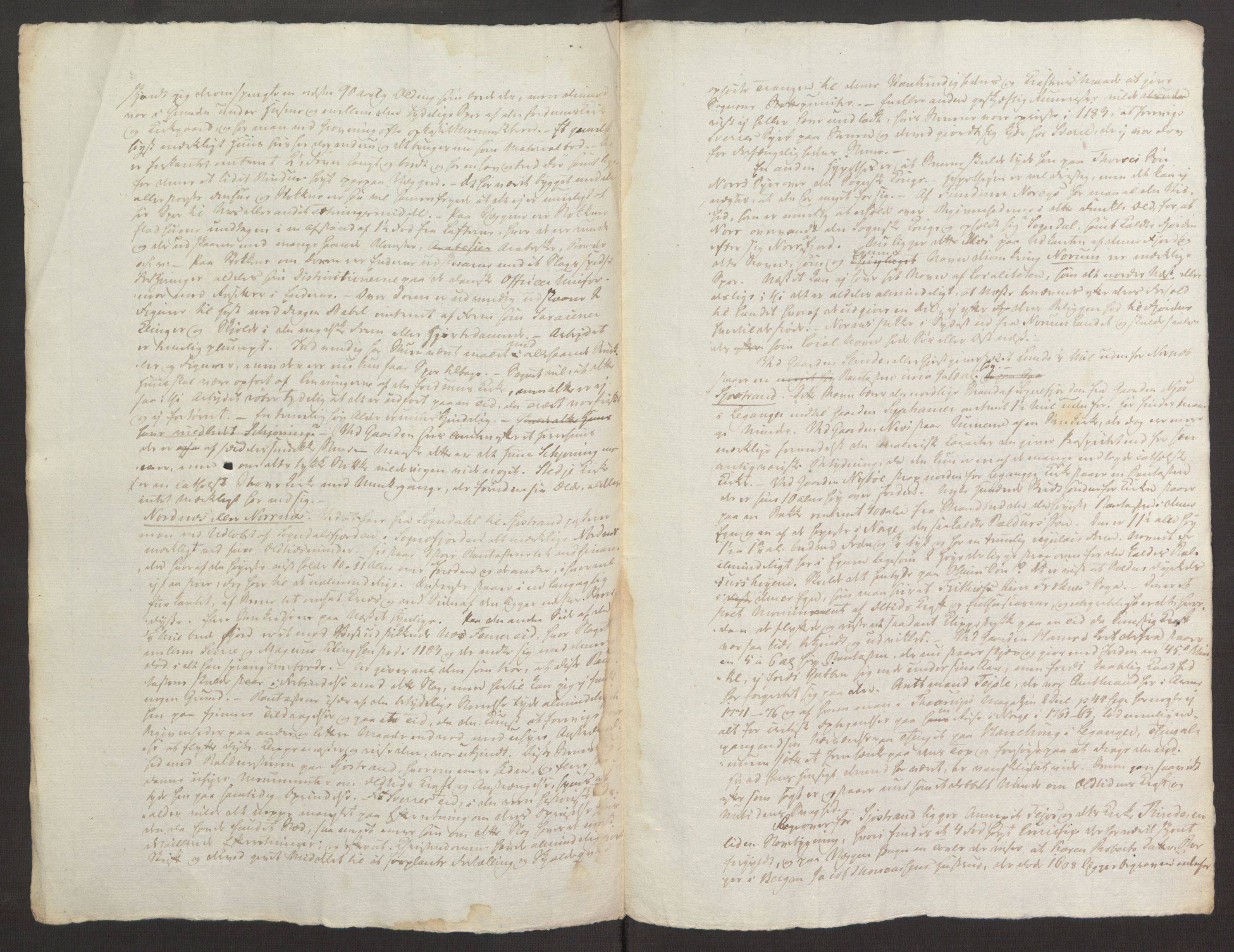 Blom, Gustav Peter, AV/RA-PA-0568/F/L0001/0004: Brev og manuskripter / "Historiske antiqvariske Notizer". Reiseberetninger fra Bergen og Nordland, 1825, s. 6