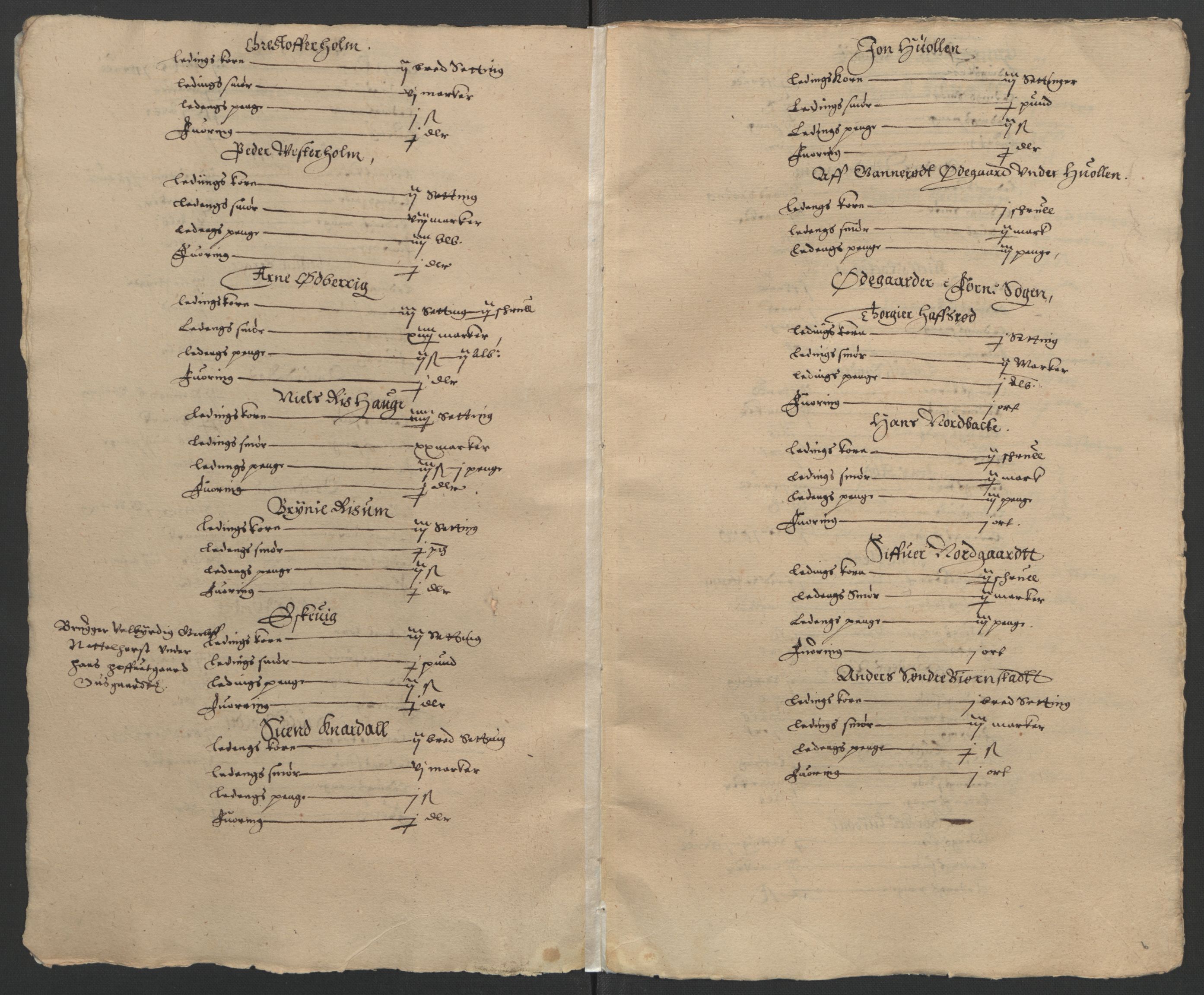 Stattholderembetet 1572-1771, RA/EA-2870/Ek/L0002/0001: Jordebøker til utlikning av garnisonsskatt 1624-1626: / Jordebøker for noen vikværske len, 1624-1626, s. 111