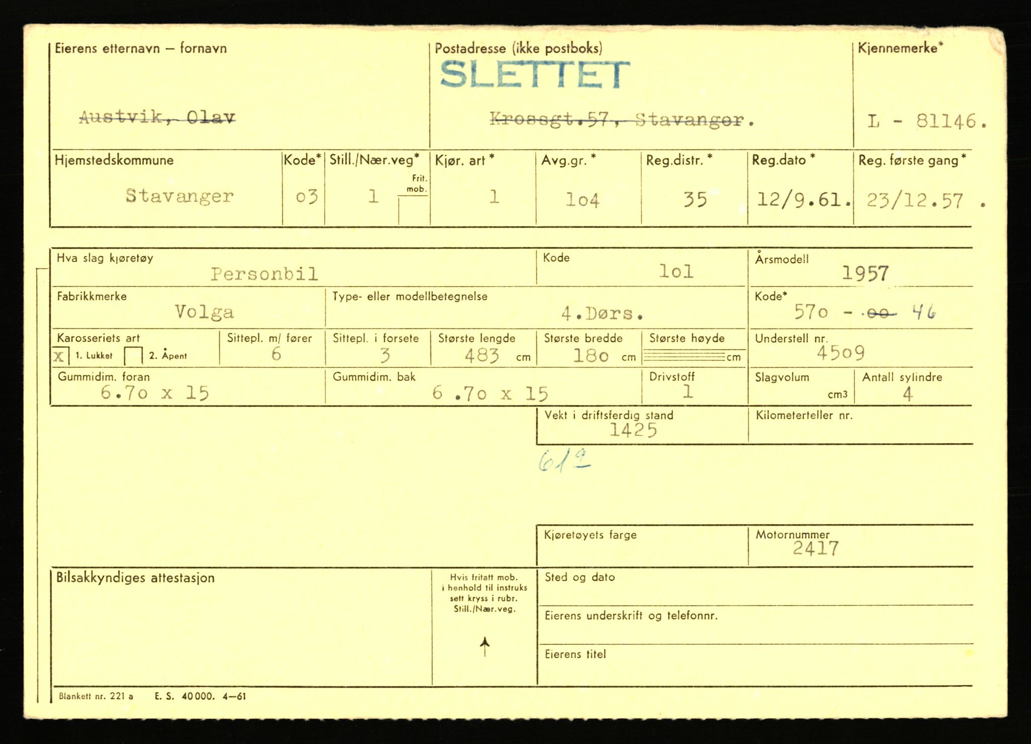 Stavanger trafikkstasjon, AV/SAST-A-101942/0/F/L0071: L-80500 - L-82199, 1930-1971, s. 1155