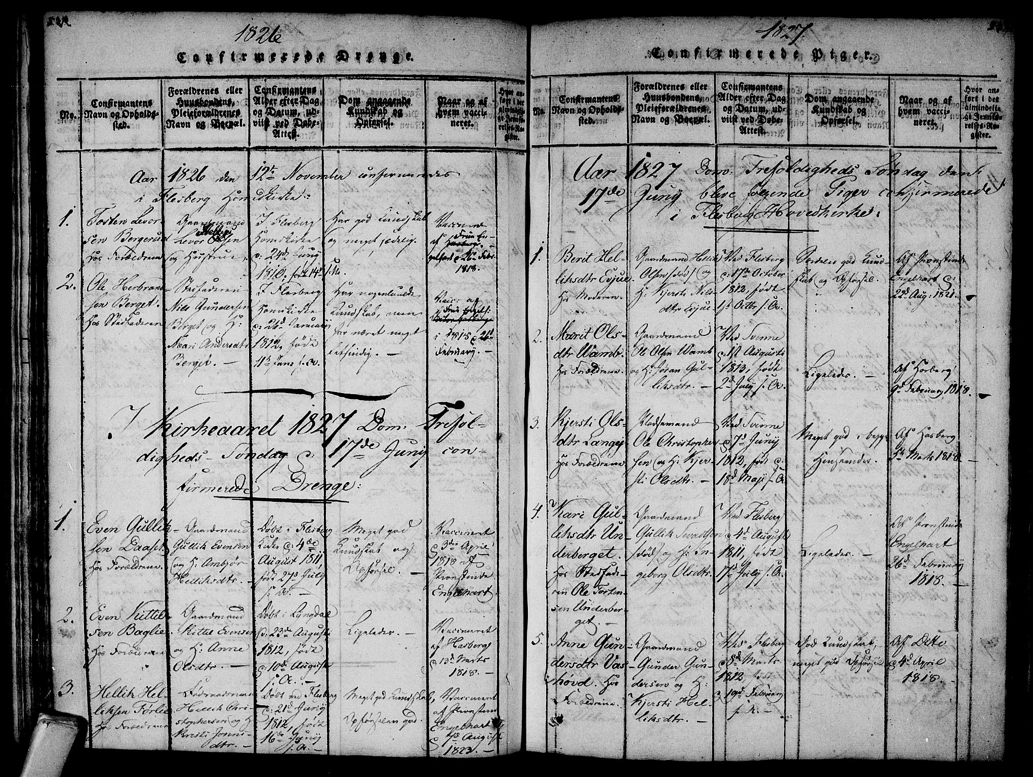 Flesberg kirkebøker, AV/SAKO-A-18/F/Fa/L0005: Ministerialbok nr. I 5, 1816-1834, s. 531-532