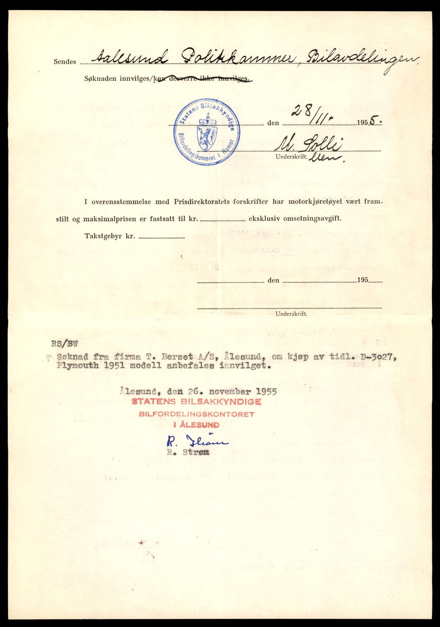 Møre og Romsdal vegkontor - Ålesund trafikkstasjon, AV/SAT-A-4099/F/Fe/L0049: Registreringskort for kjøretøy T 14864 - T 18613, 1927-1998, s. 2320