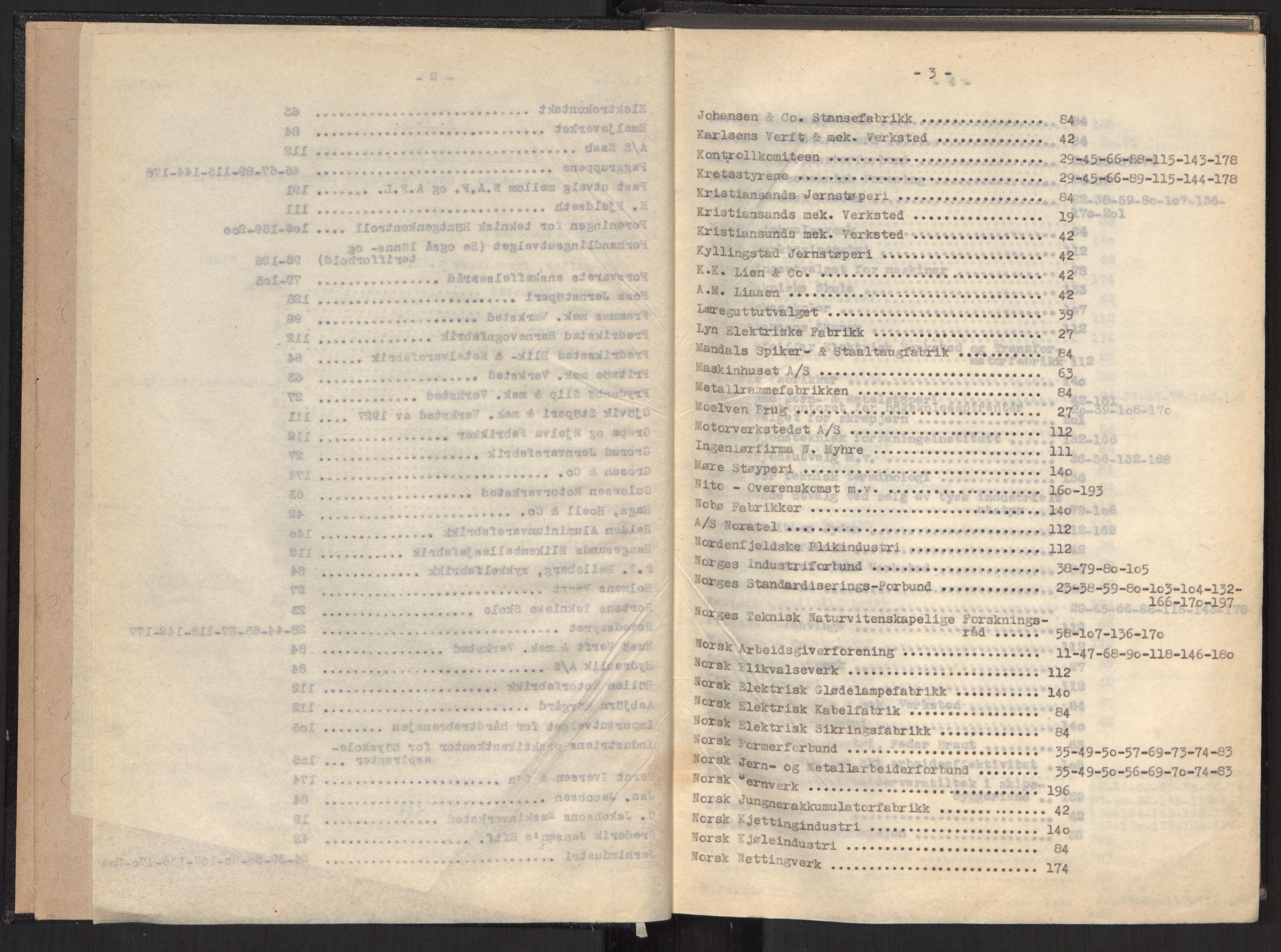 Teknologibedriftenes Landsforening TBL, AV/RA-PA-1700/A/Ad/L0007: Årsberetning med register, 1940-1951