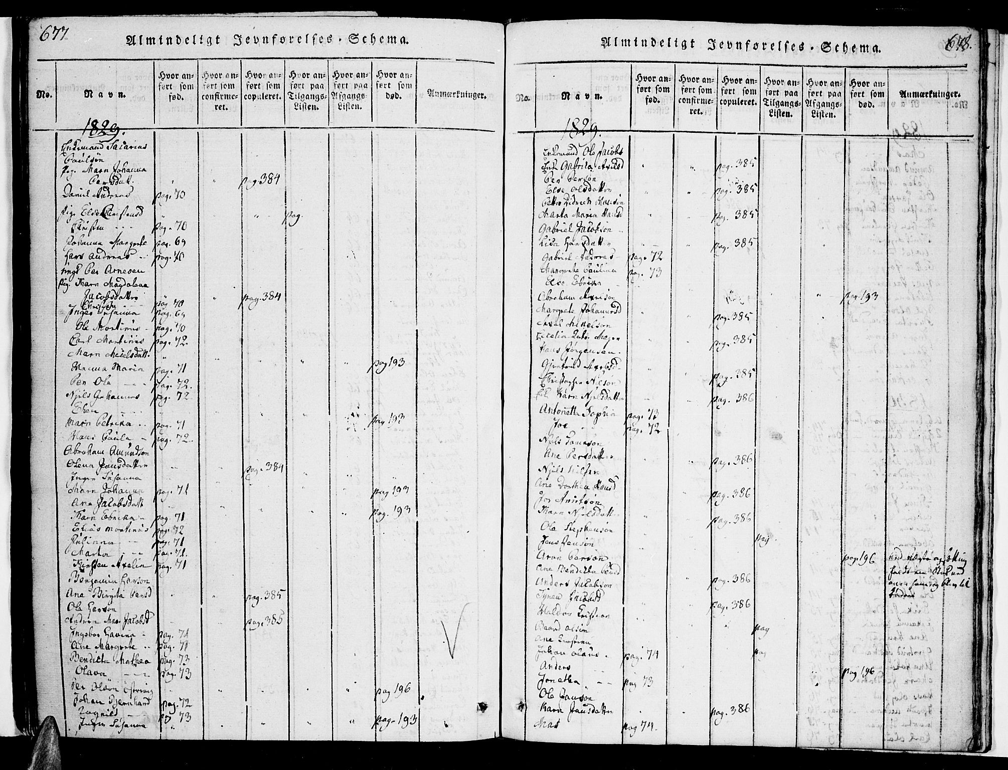 Ministerialprotokoller, klokkerbøker og fødselsregistre - Nordland, AV/SAT-A-1459/863/L0894: Ministerialbok nr. 863A06, 1821-1851, s. 677-678