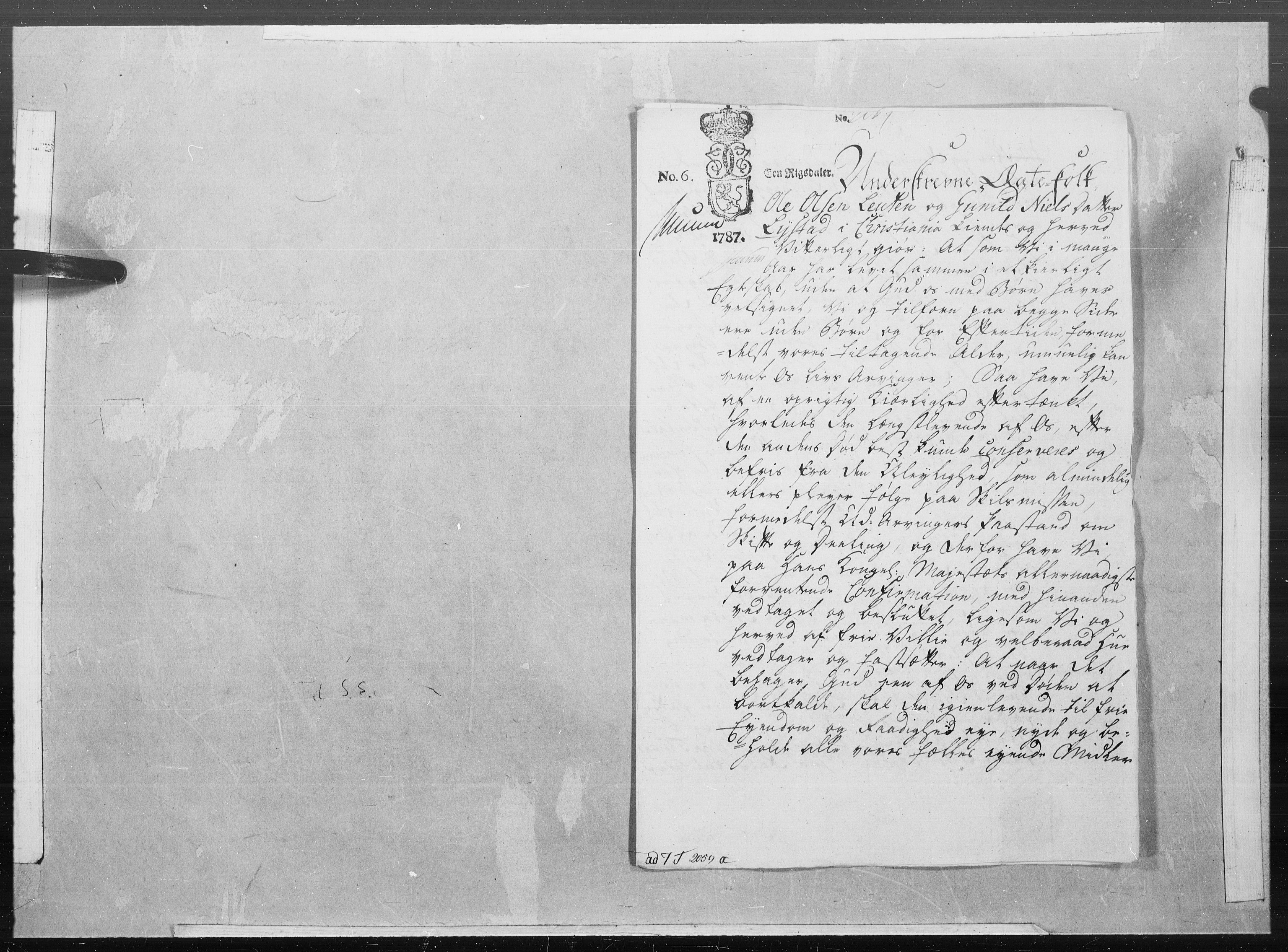 Danske Kanselli 1572-1799, AV/RA-EA-3023/F/Fc/Fcc/Fcca/L0266: Norske innlegg 1572-1799, 1787, s. 15