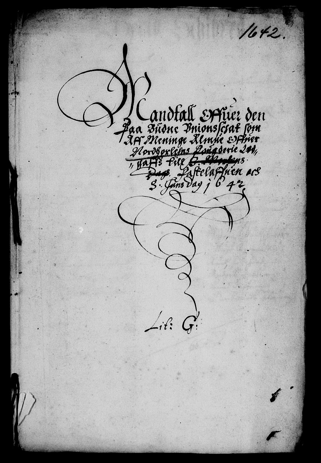 Rentekammeret inntil 1814, Reviderte regnskaper, Lensregnskaper, AV/RA-EA-5023/R/Rb/Rbt/L0094: Bergenhus len, 1642-1643