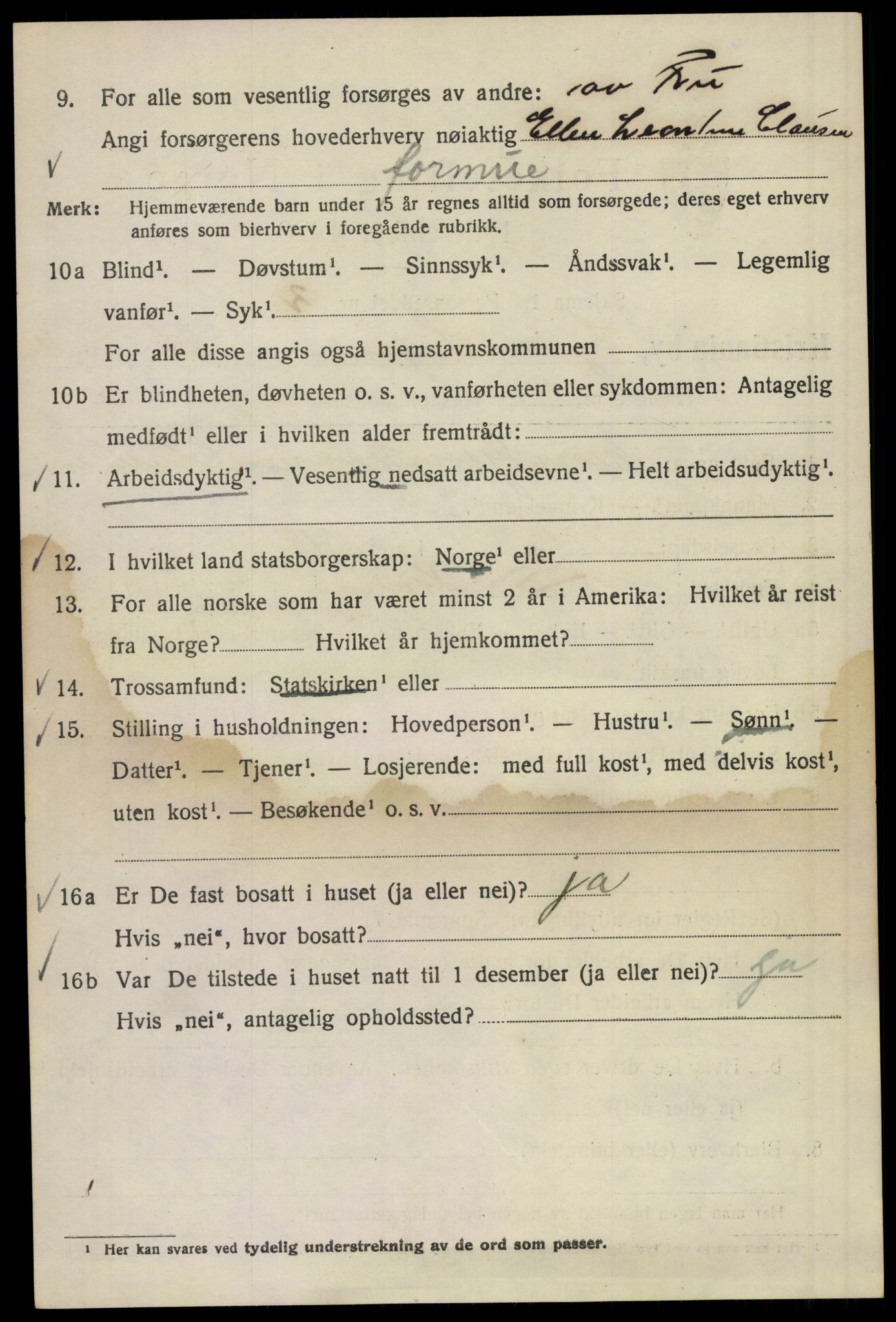 SAO, Folketelling 1920 for 0301 Kristiania kjøpstad, 1920, s. 366896