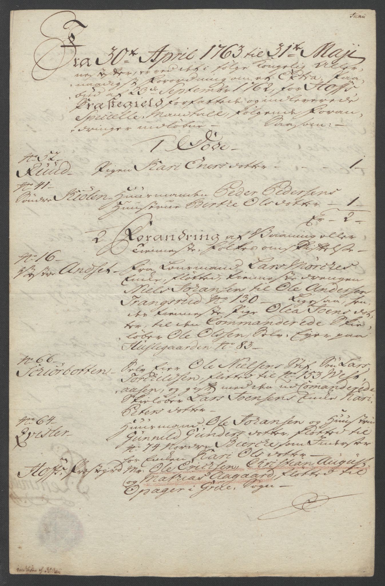 Rentekammeret inntil 1814, Reviderte regnskaper, Fogderegnskap, AV/RA-EA-4092/R14/L0959: Ekstraskatten Solør og Odal, 1763-1770, s. 132