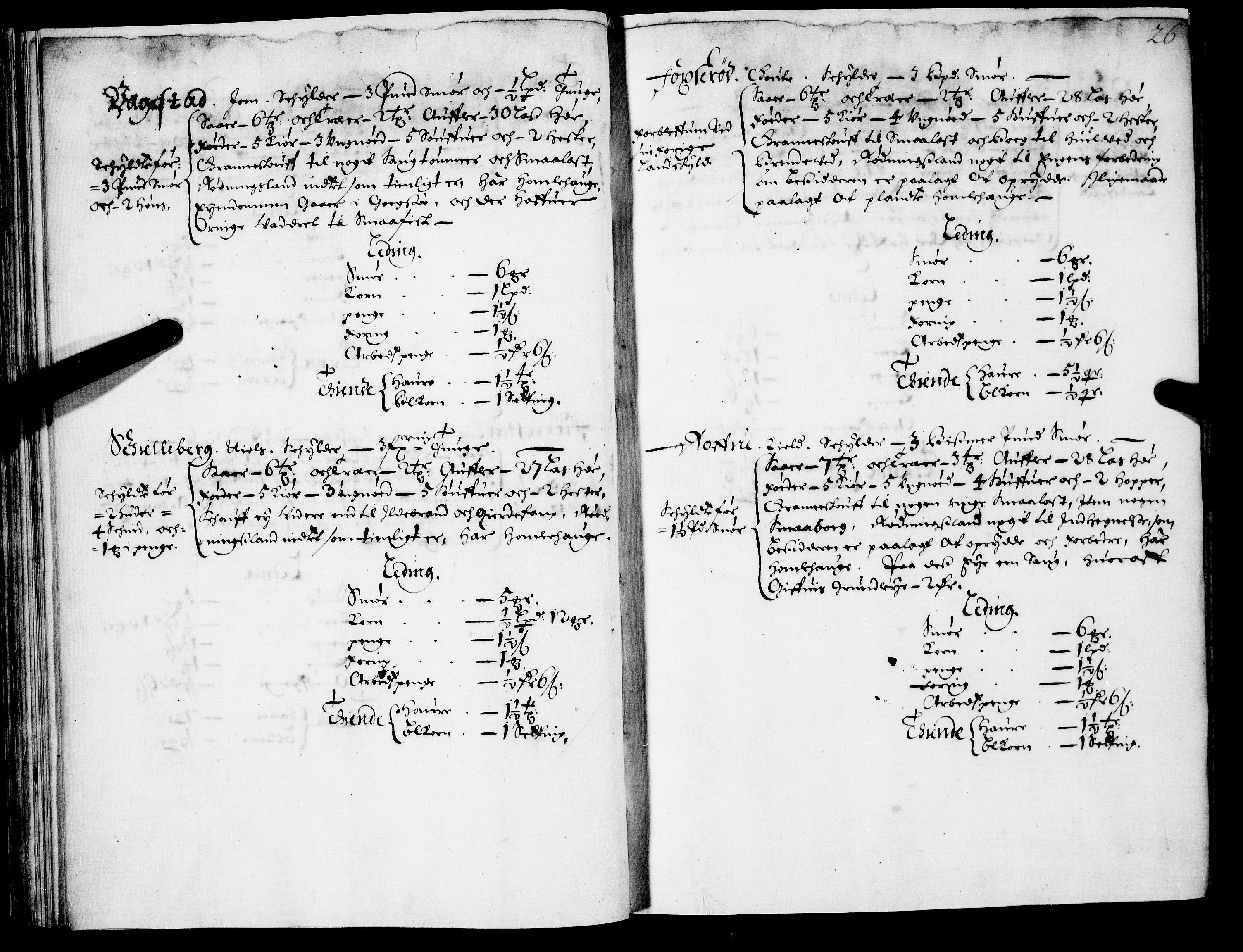 Rentekammeret inntil 1814, Realistisk ordnet avdeling, AV/RA-EA-4070/N/Nb/Nba/L0021: Brunla len, 1667, s. 25b-26a
