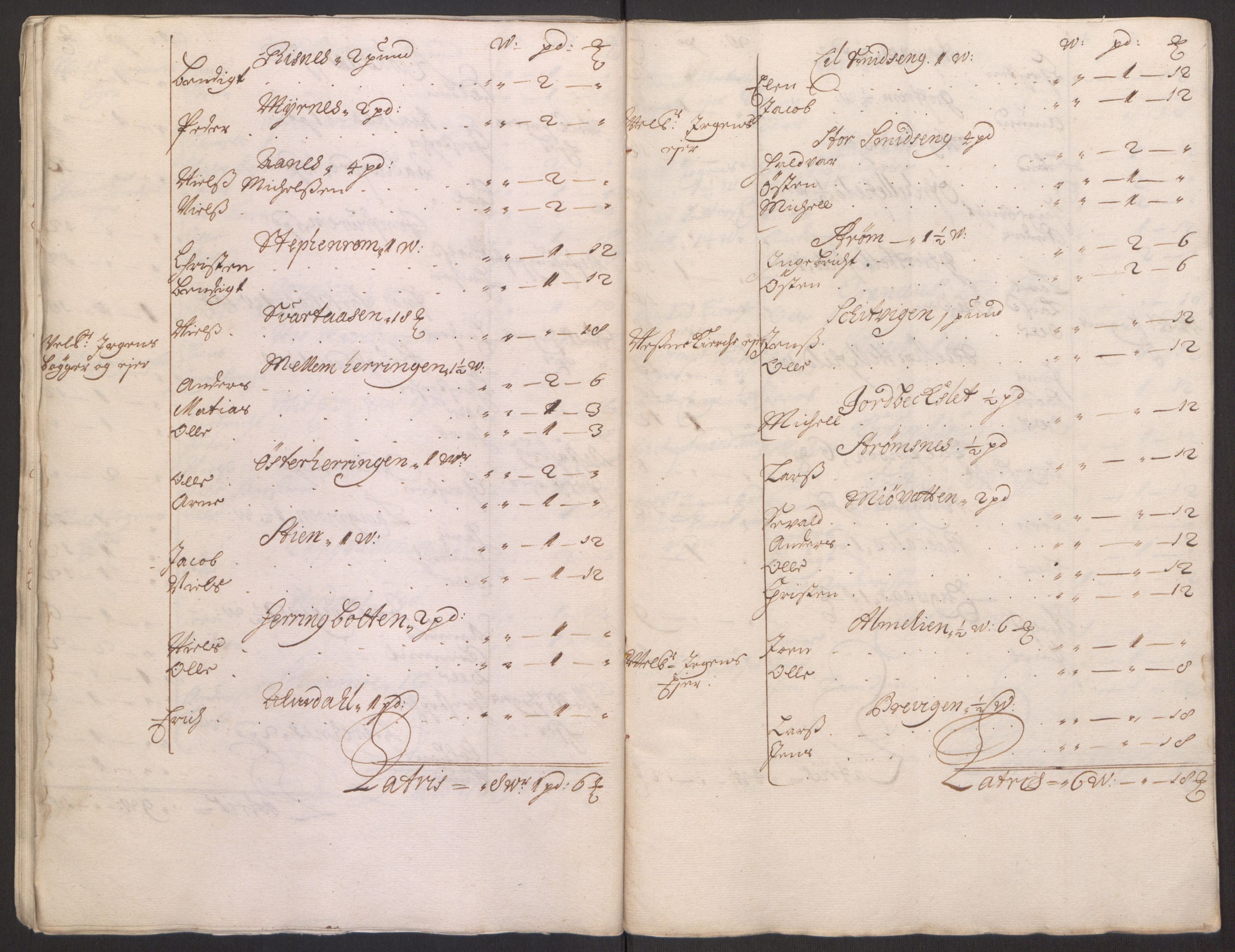Rentekammeret inntil 1814, Reviderte regnskaper, Fogderegnskap, RA/EA-4092/R65/L4505: Fogderegnskap Helgeland, 1693-1696, s. 46