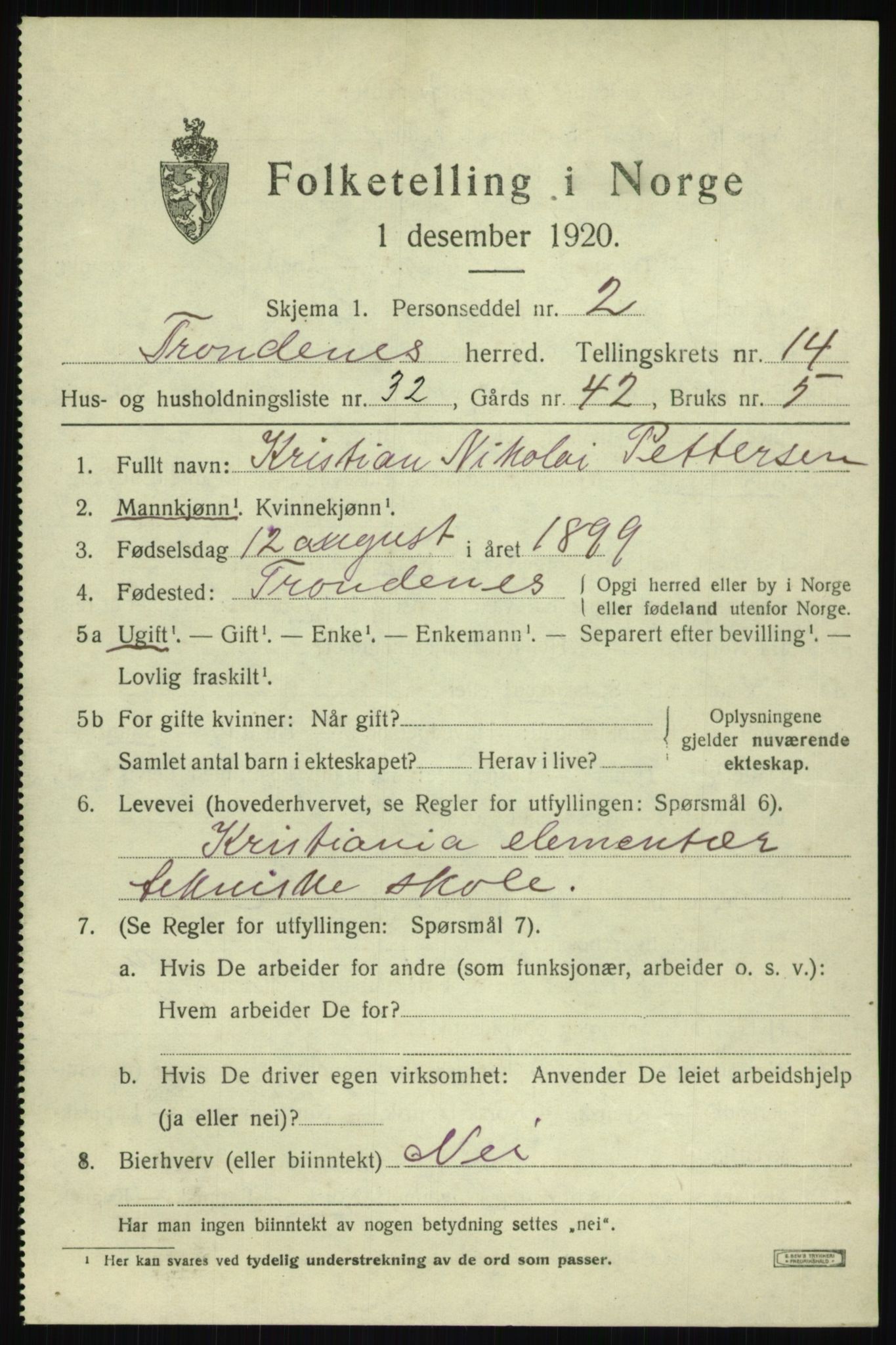 SATØ, Folketelling 1920 for 1914 Trondenes herred, 1920, s. 10343