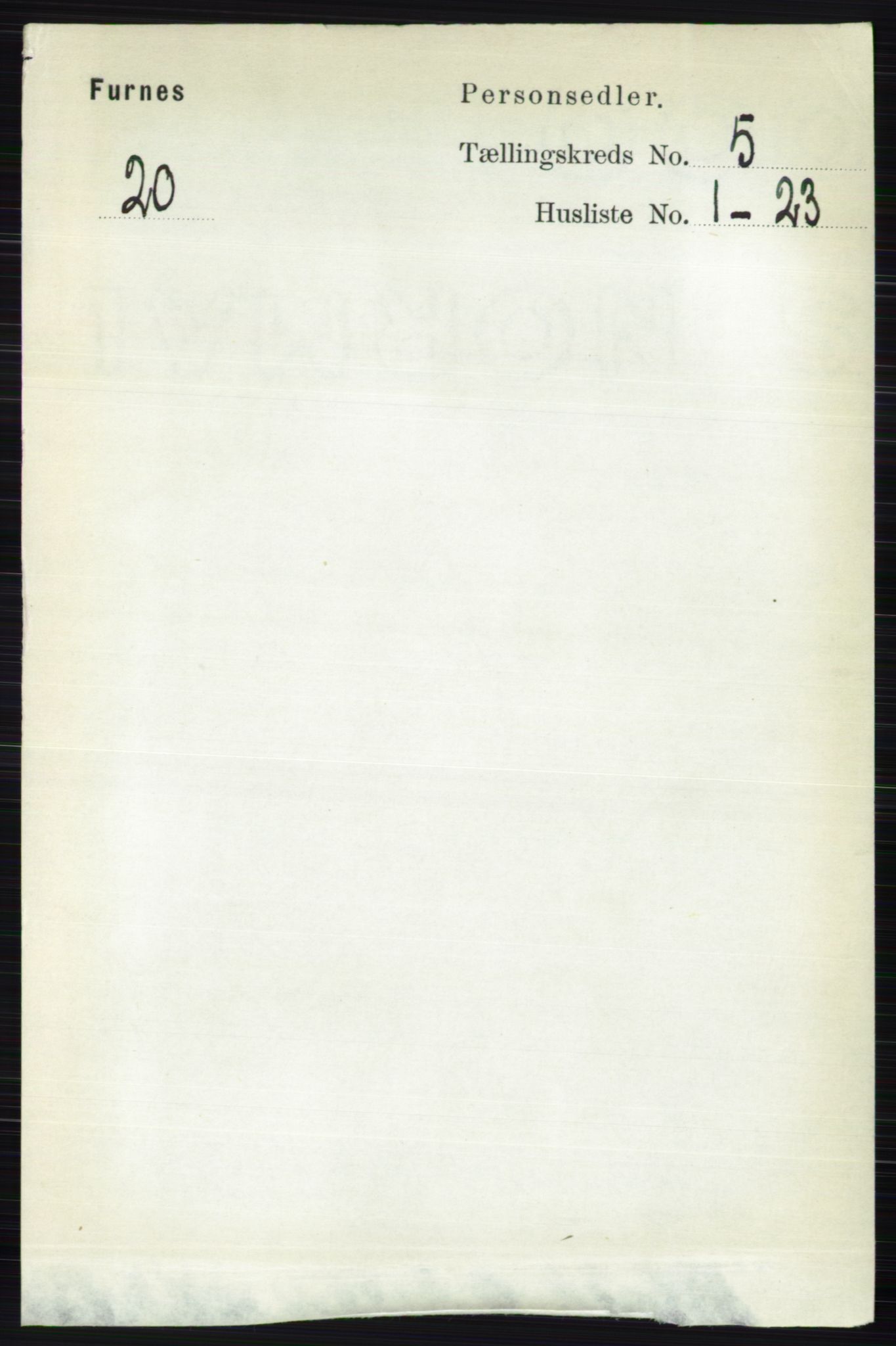 RA, Folketelling 1891 for 0413 Furnes herred, 1891, s. 3155