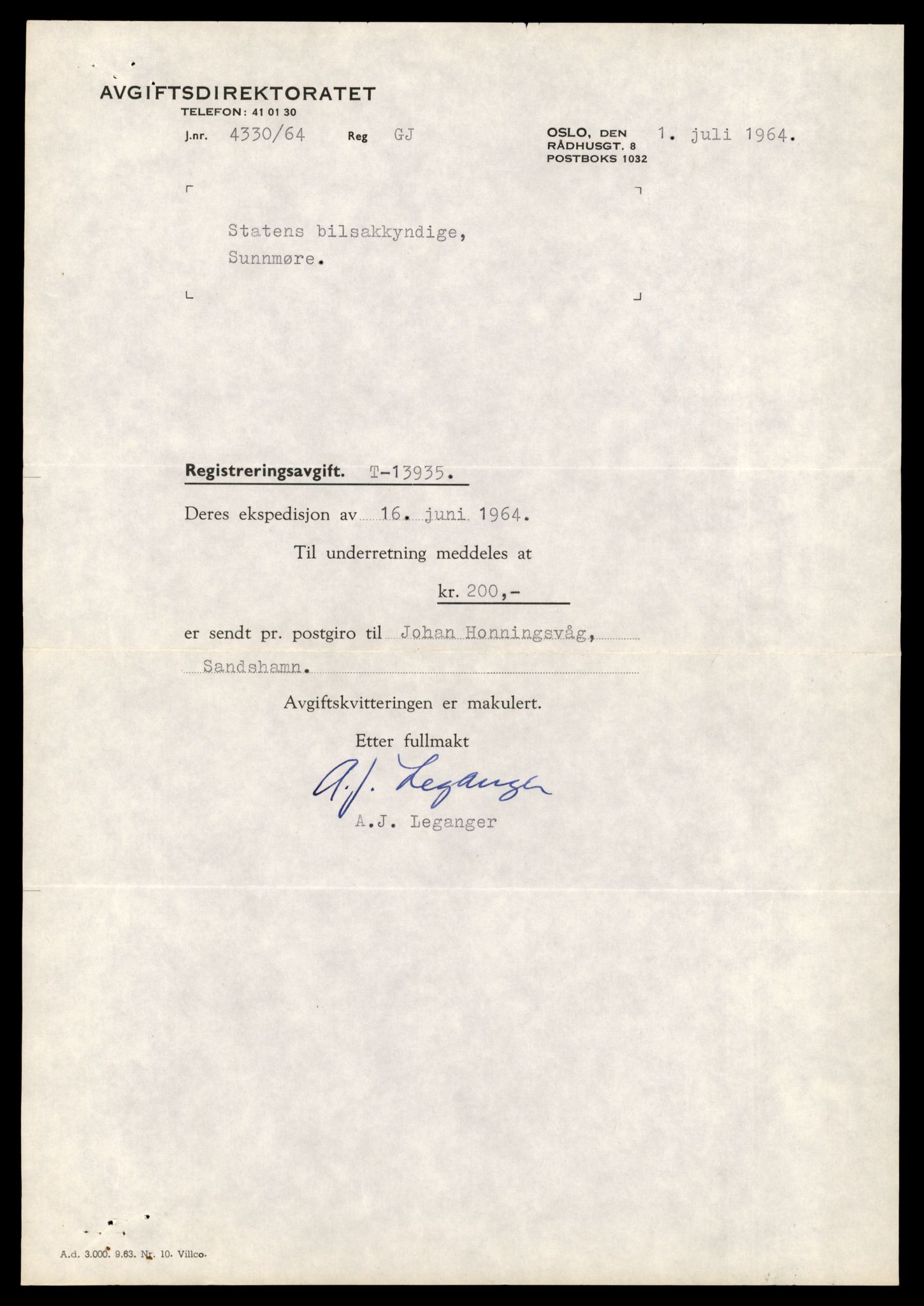 Møre og Romsdal vegkontor - Ålesund trafikkstasjon, AV/SAT-A-4099/F/Fe/L0042: Registreringskort for kjøretøy T 13906 - T 14079, 1927-1998, s. 474
