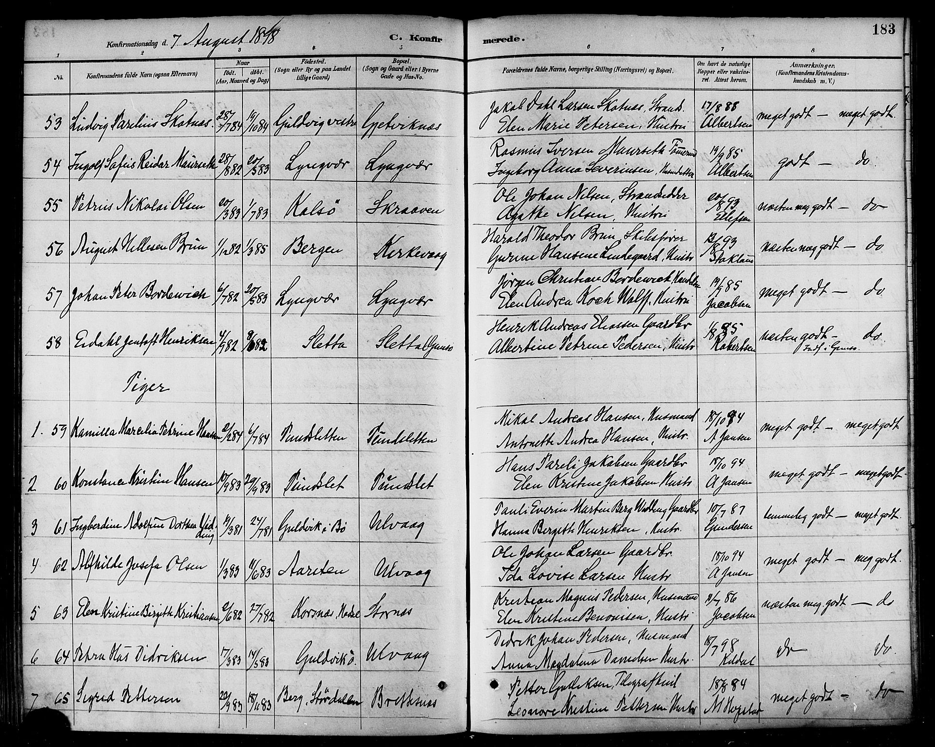 Ministerialprotokoller, klokkerbøker og fødselsregistre - Nordland, SAT/A-1459/874/L1060: Ministerialbok nr. 874A04, 1890-1899, s. 183