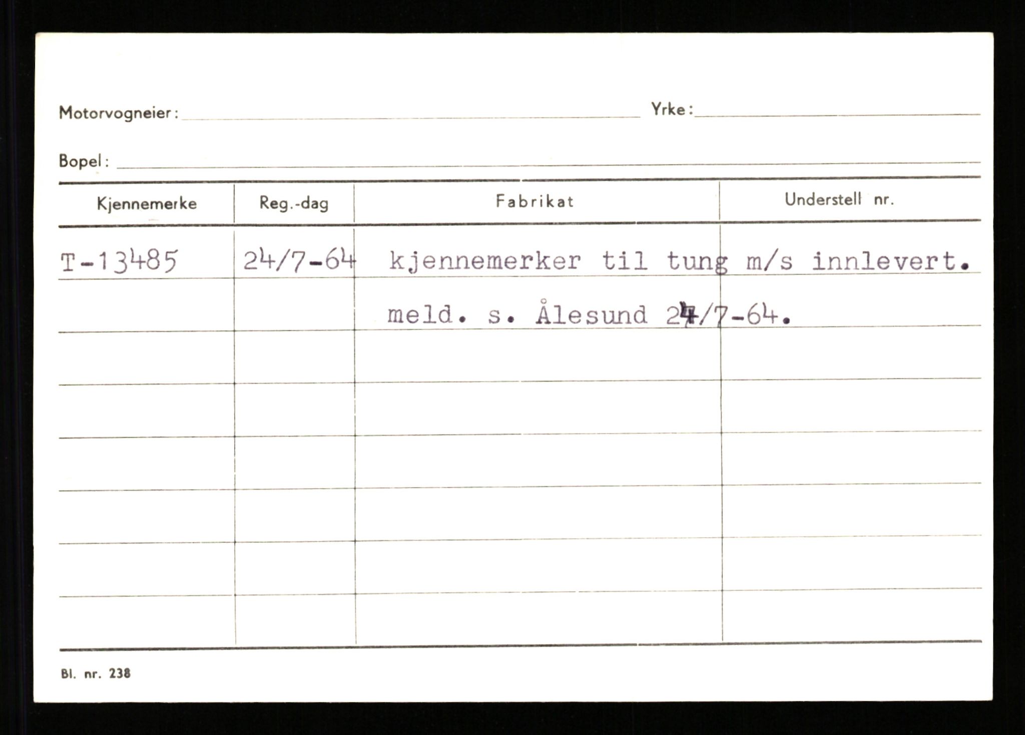 Stavanger trafikkstasjon, AV/SAST-A-101942/0/G/L0003: Registreringsnummer: 10466 - 15496, 1930-1971, s. 2265