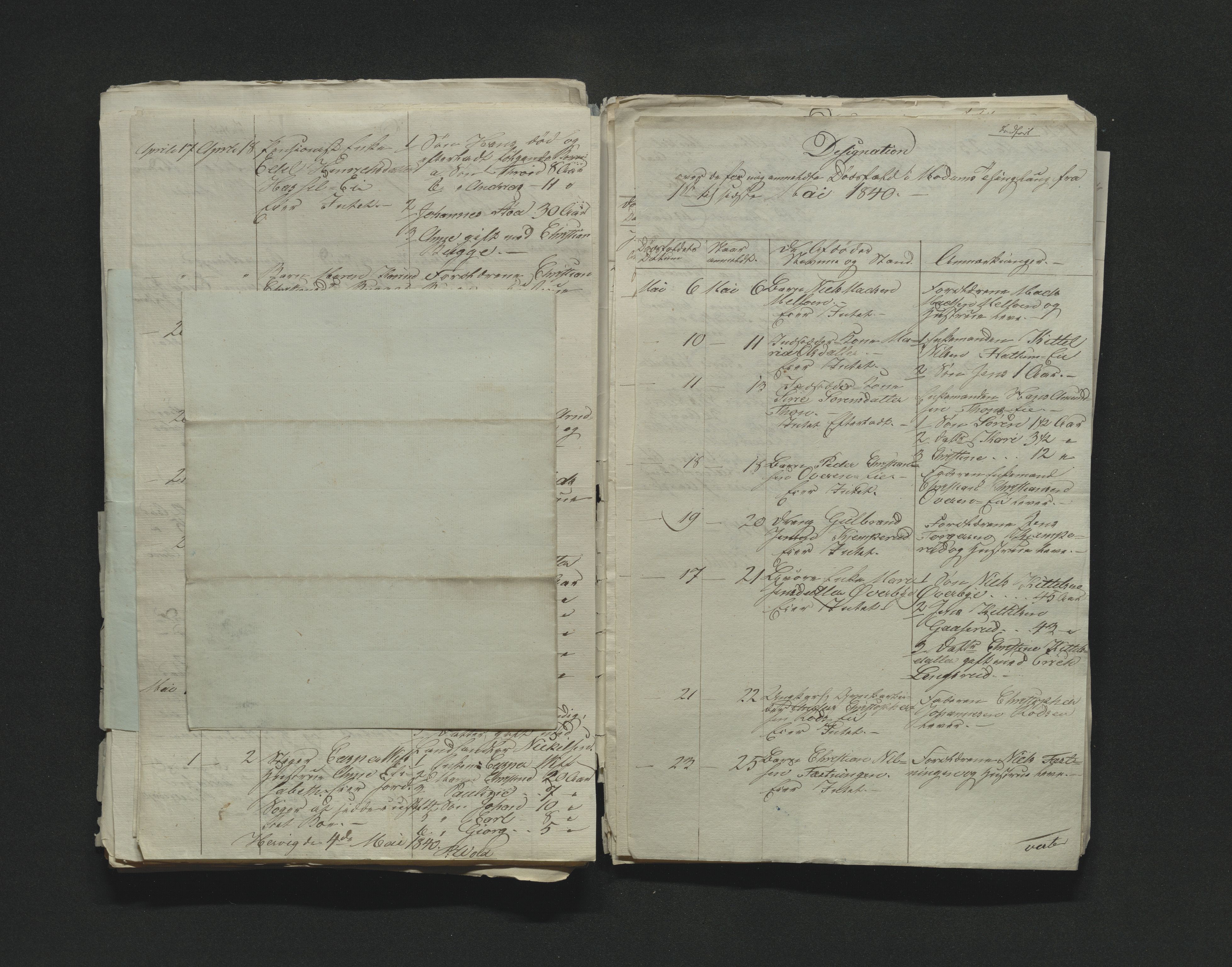 Eiker, Modum og Sigdal sorenskriveri, AV/SAKO-A-123/H/Ha/Hab/L0005: Dødsfallsmeldinger, 1837-1840