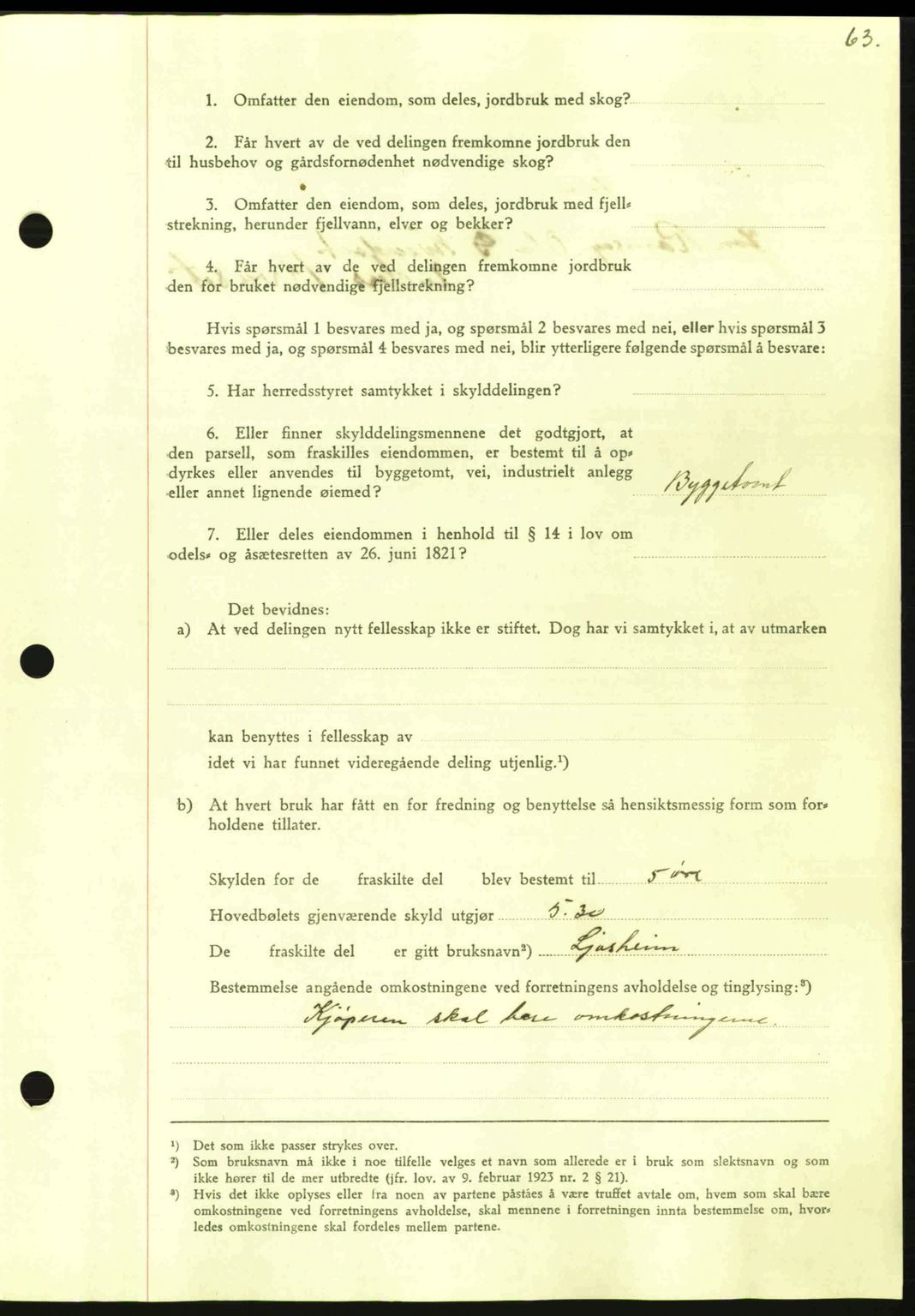 Nordmøre sorenskriveri, SAT/A-4132/1/2/2Ca: Pantebok nr. A96, 1943-1944, Dagboknr: 2024/1943