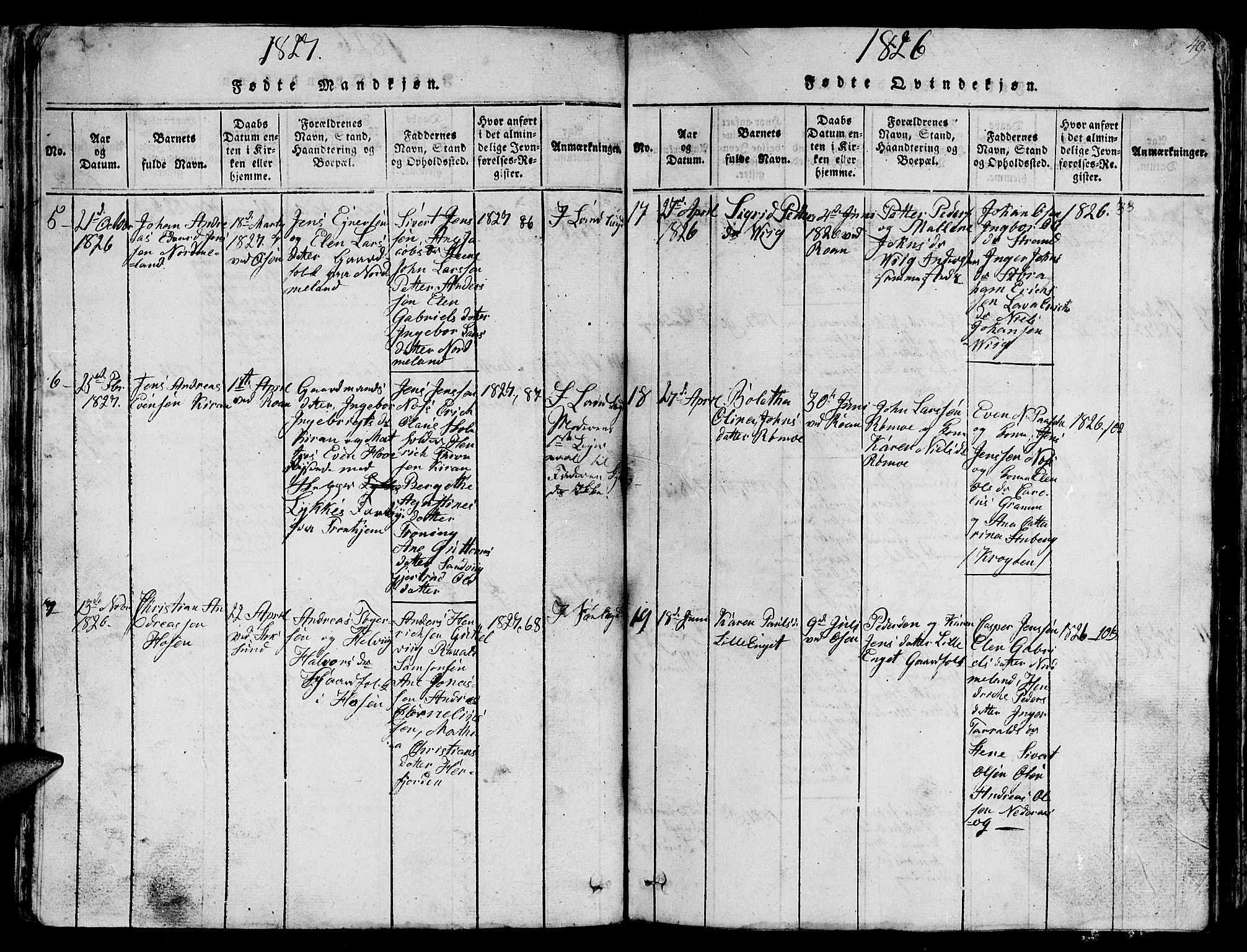 Ministerialprotokoller, klokkerbøker og fødselsregistre - Sør-Trøndelag, AV/SAT-A-1456/657/L0714: Klokkerbok nr. 657C01, 1818-1868, s. 49