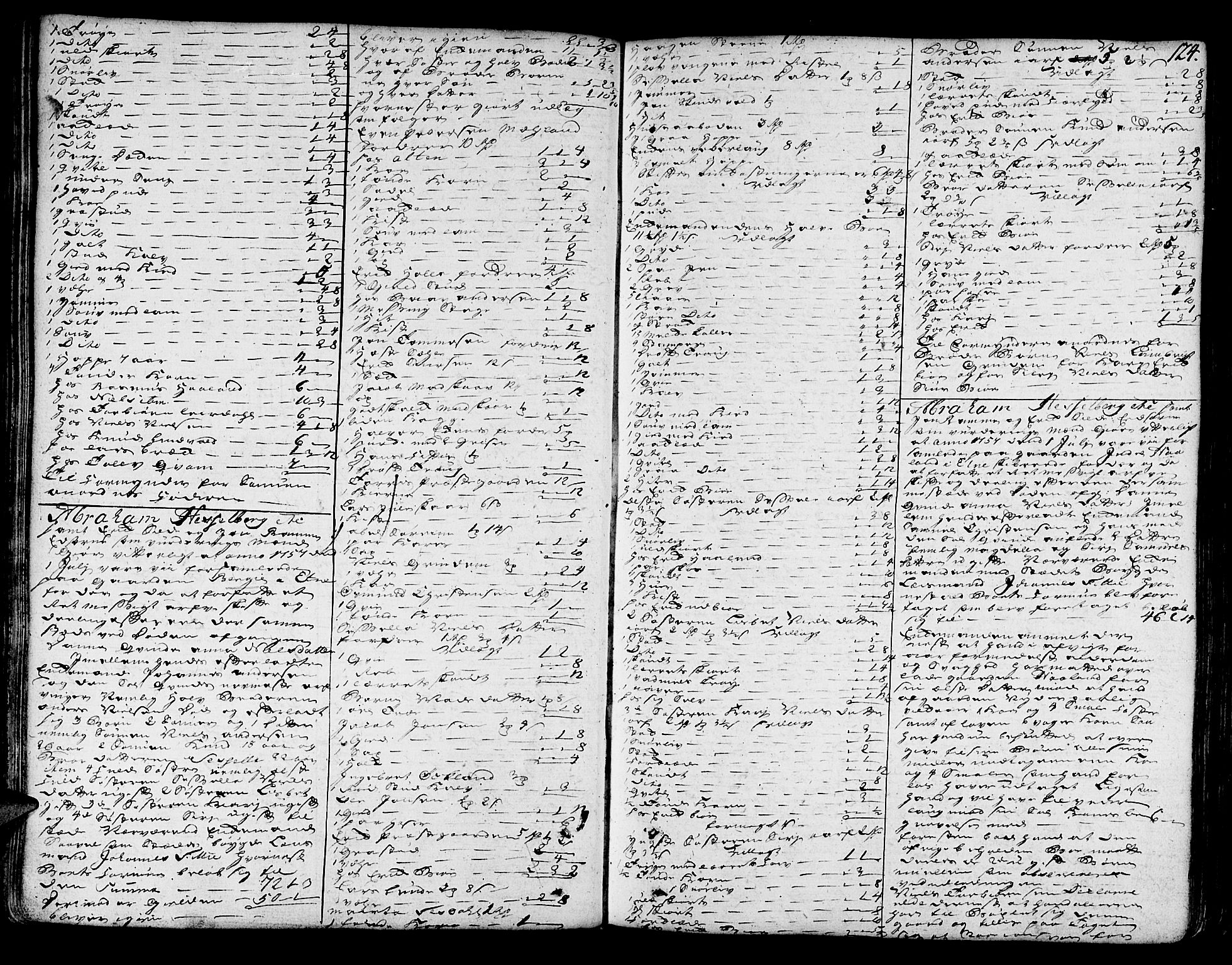 Sunnhordland sorenskrivar, SAB/A-2401/1/H/Ha/Haa/L0007: Skifteprotokollar. Register på lesesal. Fol. 901- ut, 1755-1760, s. 123b-124a