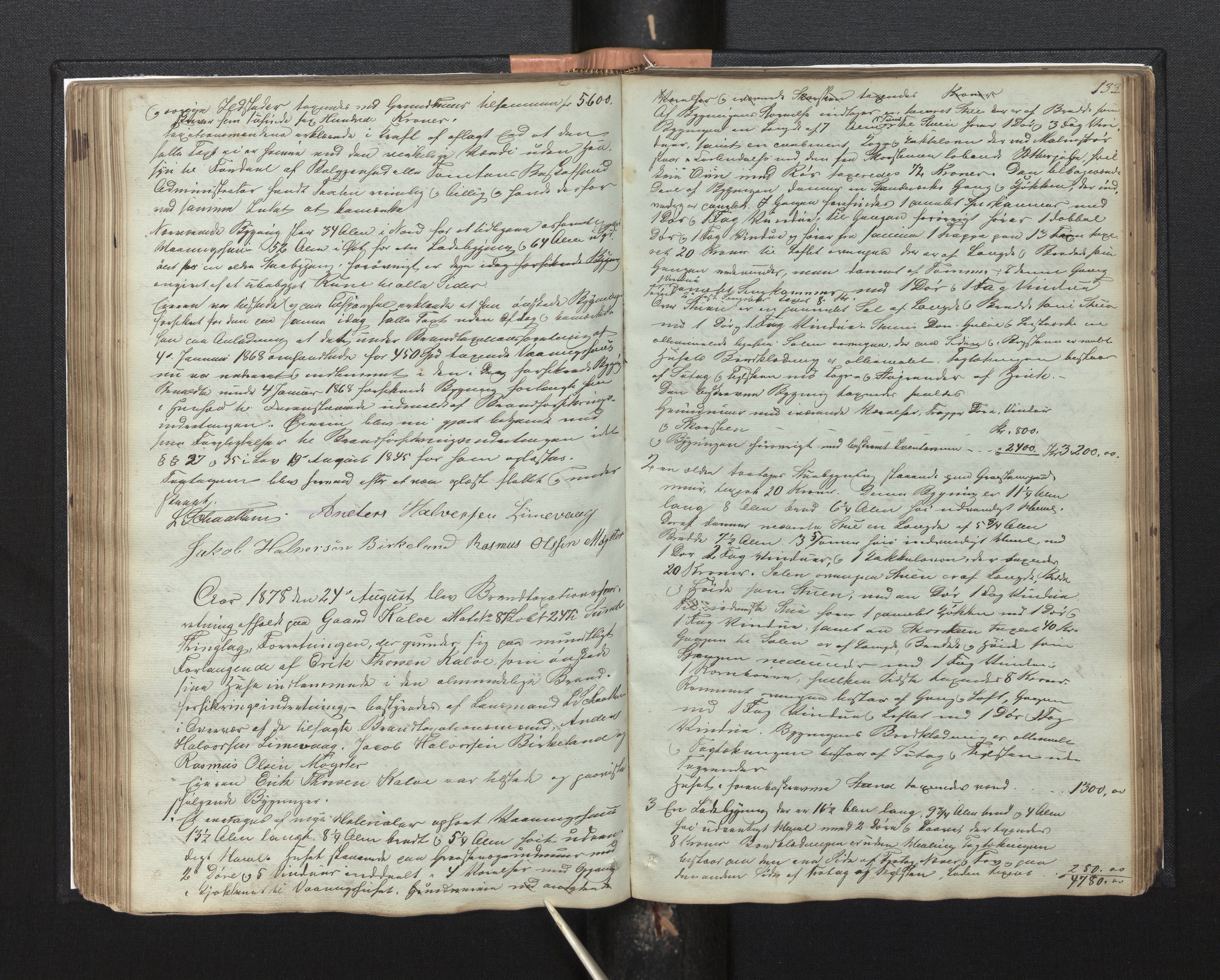 Lensmannen i Sund og Austevoll, AV/SAB-A-35201/0012/L0001: Branntakstprotokoll, 1846-1887, s. 132b-133a