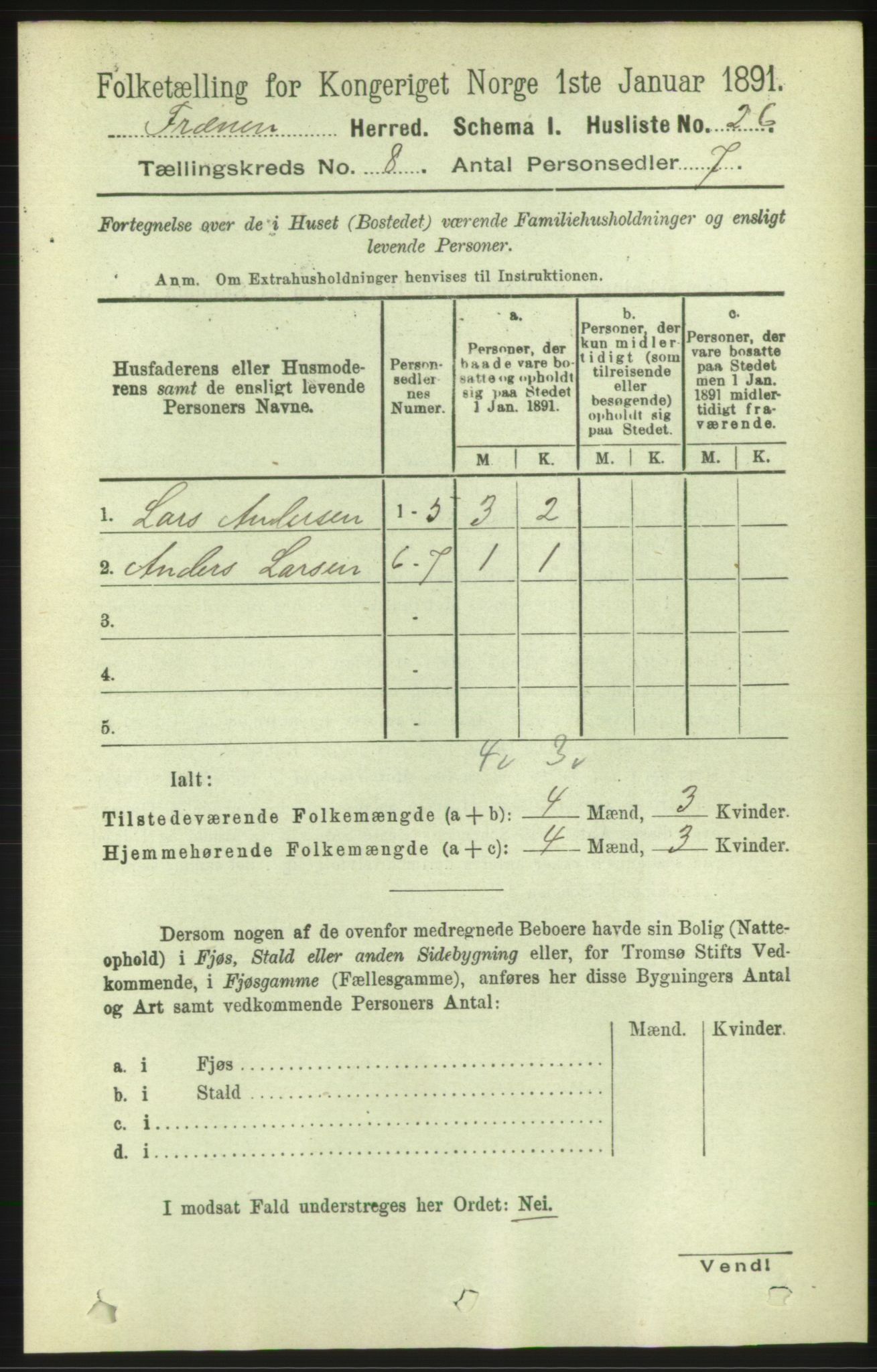 RA, Folketelling 1891 for 1548 Fræna herred, 1891, s. 2635