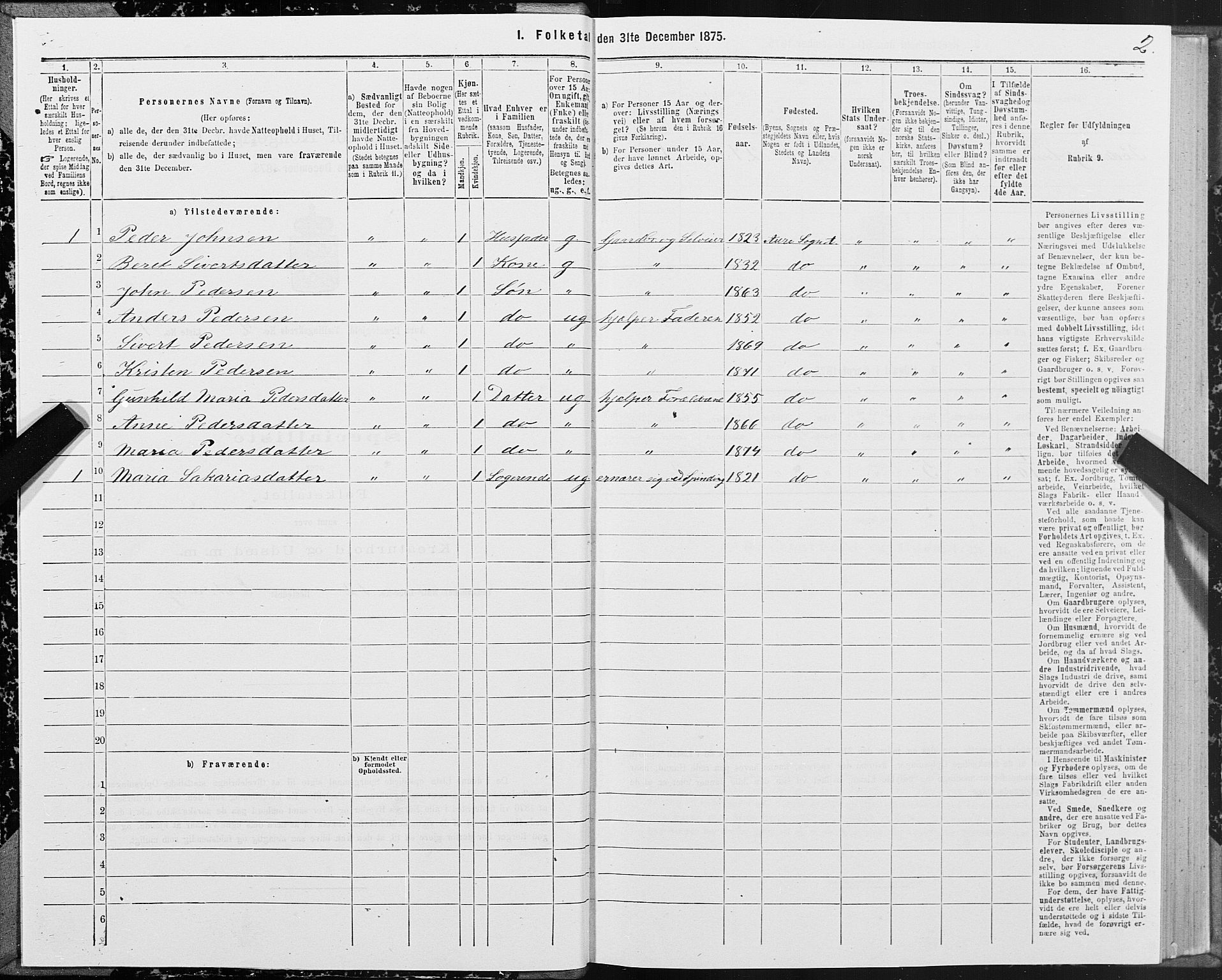 SAT, Folketelling 1875 for 1569P Aure prestegjeld, 1875, s. 4002