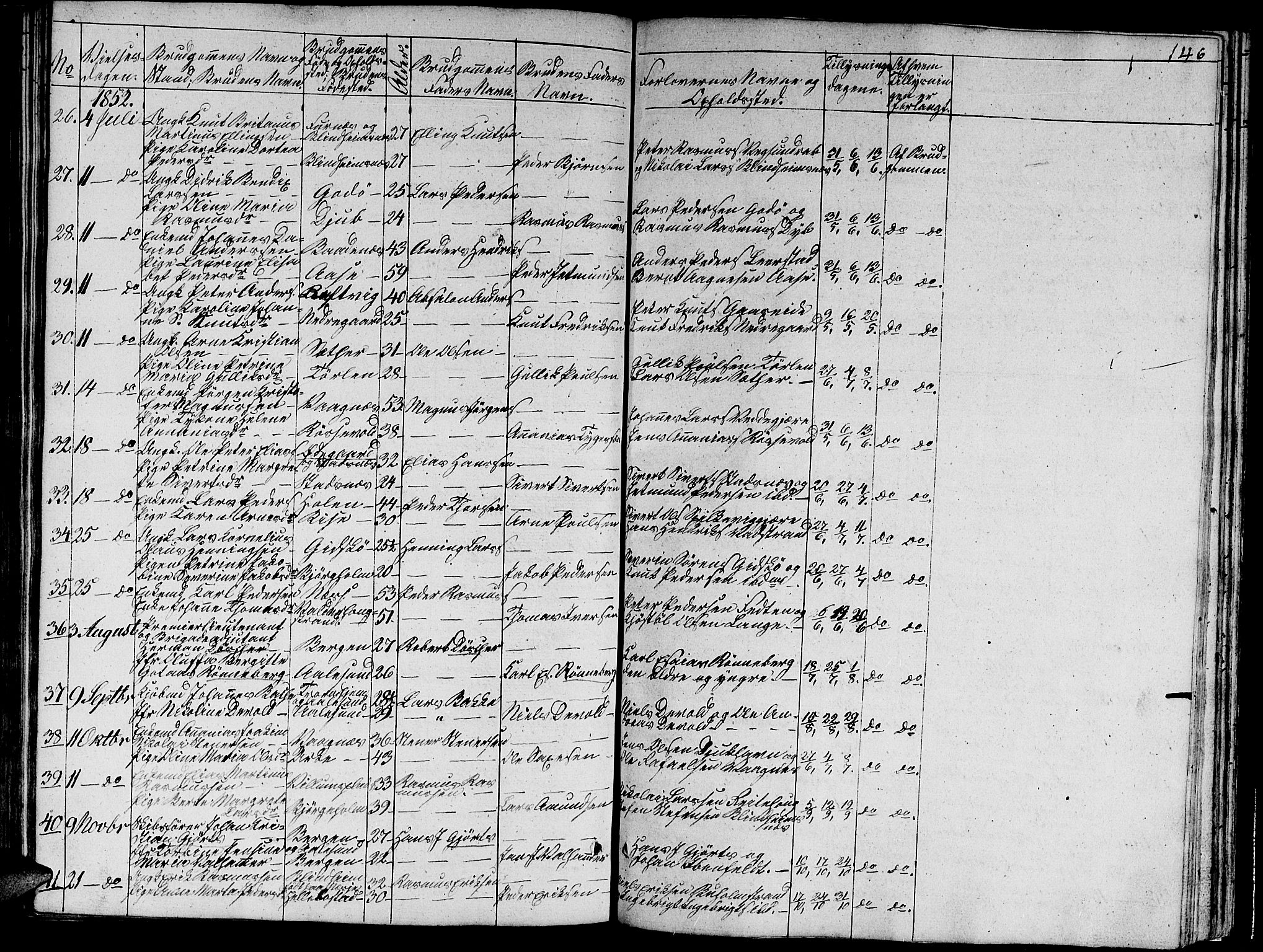 Ministerialprotokoller, klokkerbøker og fødselsregistre - Møre og Romsdal, AV/SAT-A-1454/528/L0426: Klokkerbok nr. 528C07, 1844-1854, s. 146