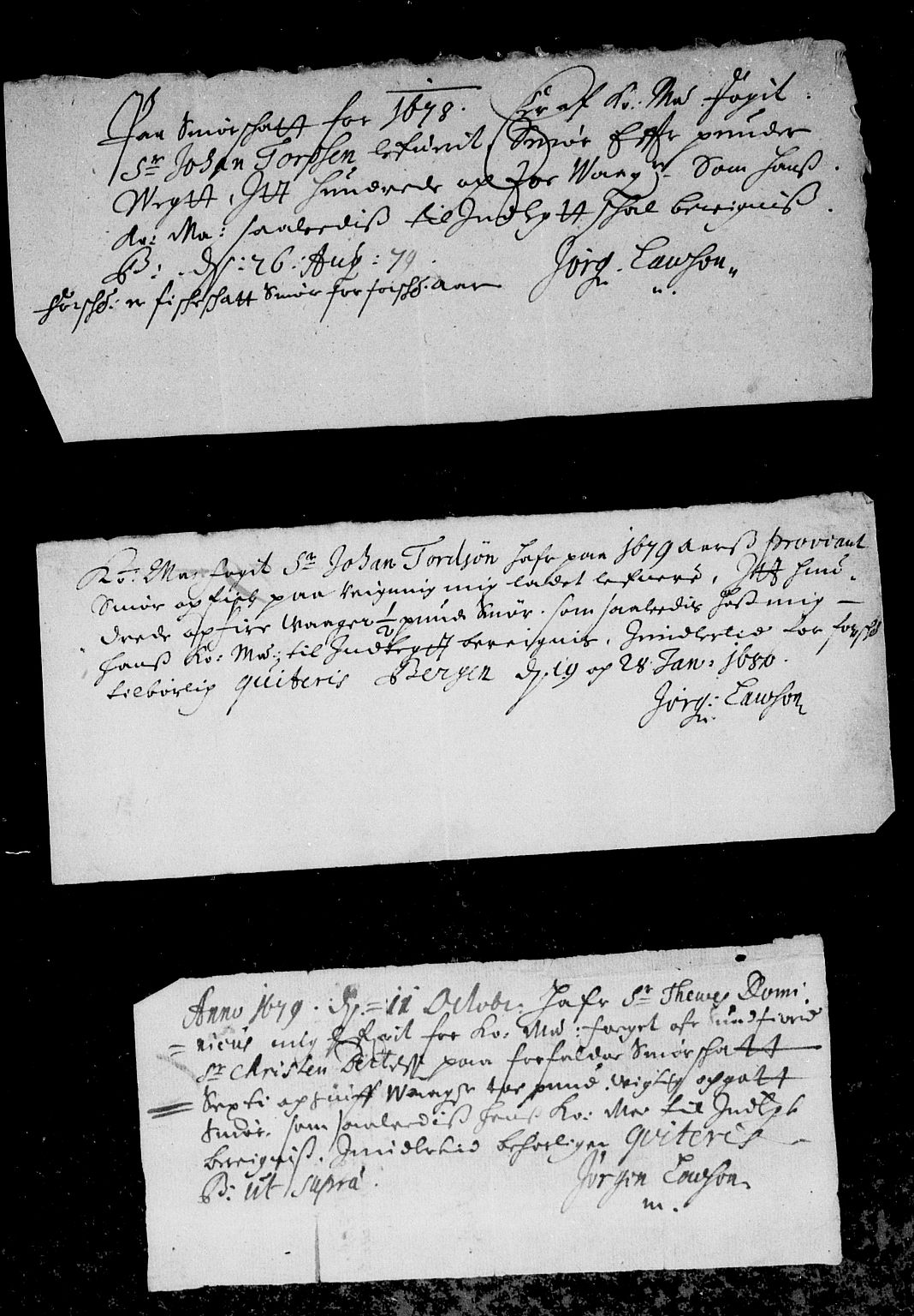 Rentekammeret inntil 1814, Reviderte regnskaper, Stiftamtstueregnskaper, Bergen stiftamt, AV/RA-EA-6043/R/Rc/L0057: Bergen stiftamt, 1675-1680